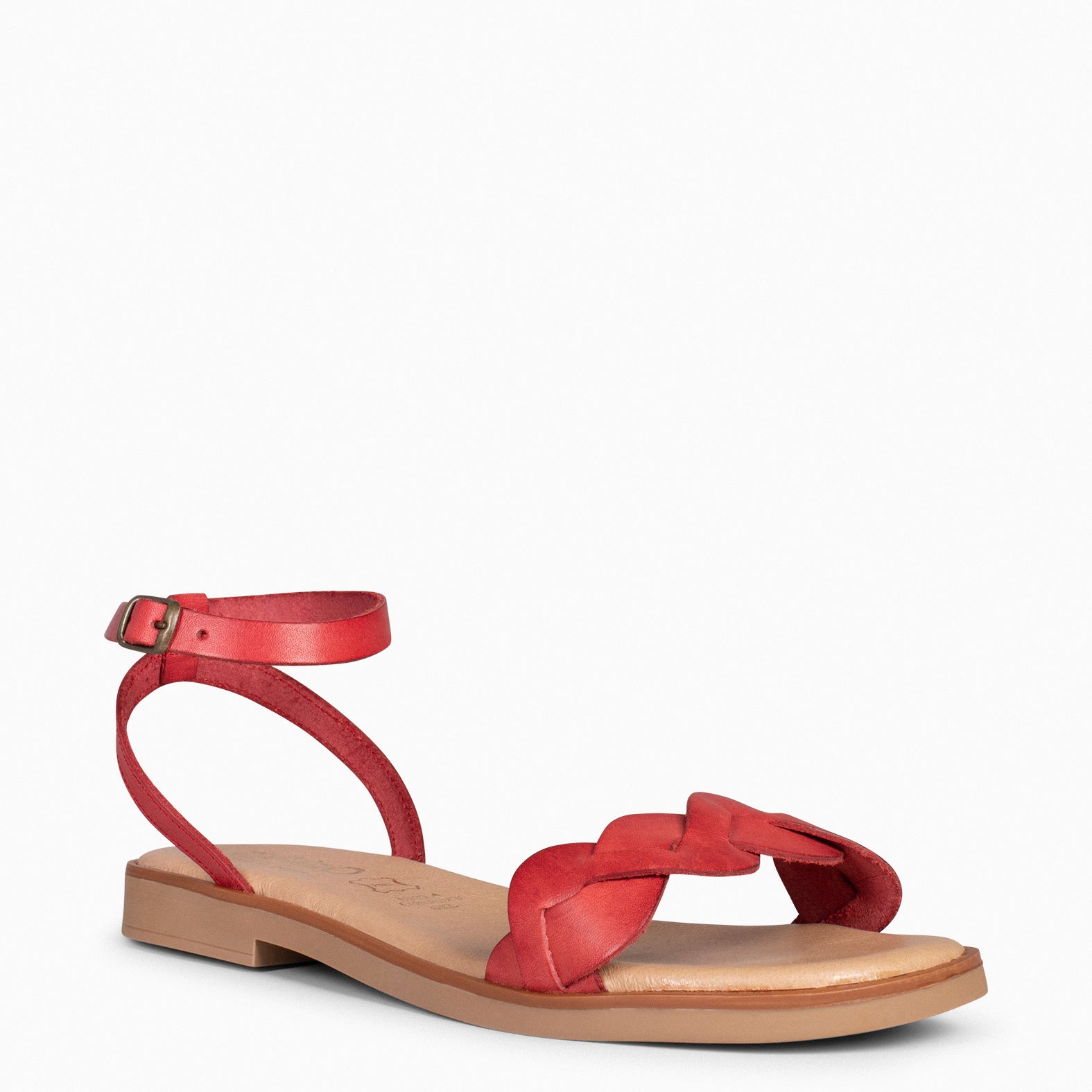 ARECA - RED WOMEN'S FLAT SANDALS