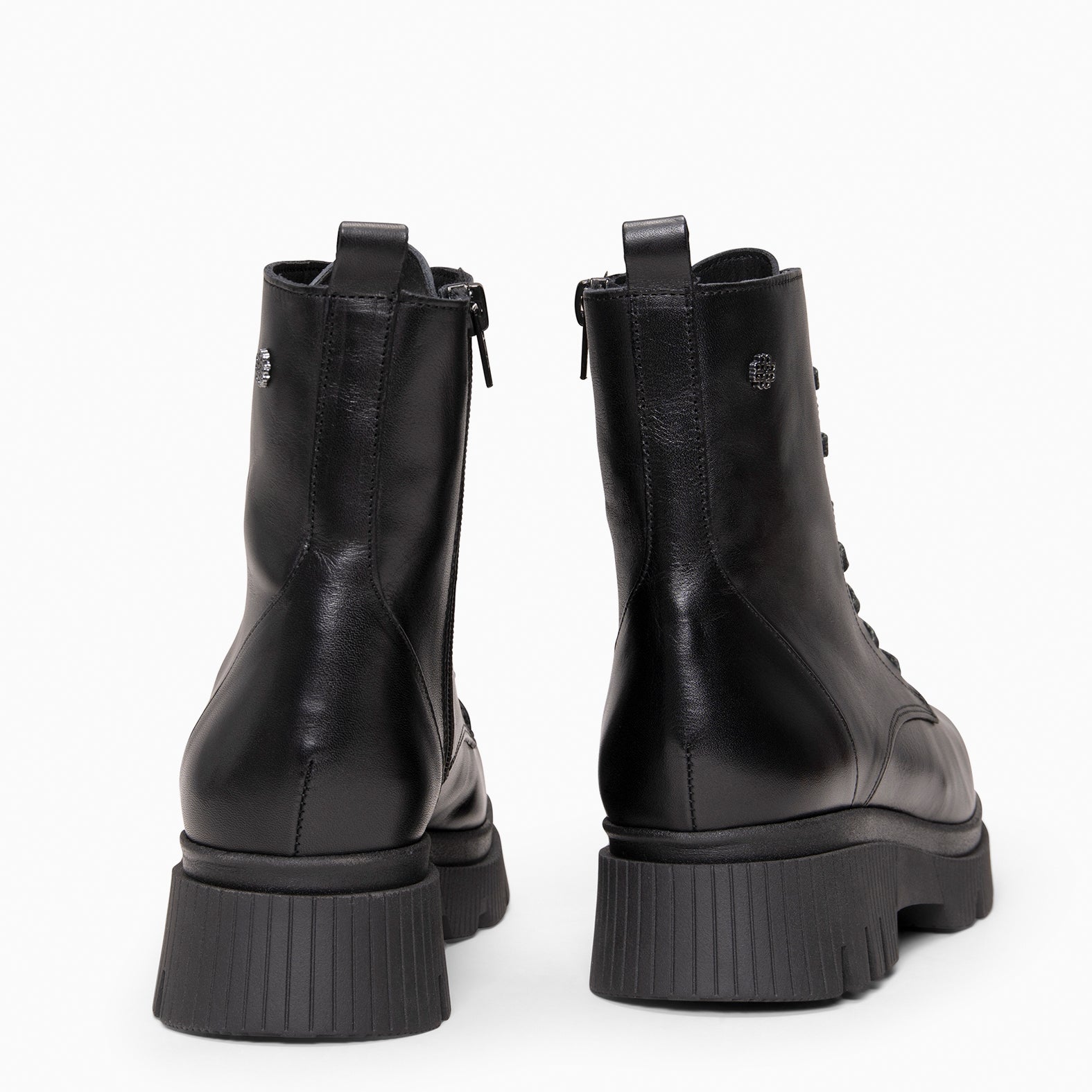 STONE - Botines militares de piel NEGRO - miMaO ®