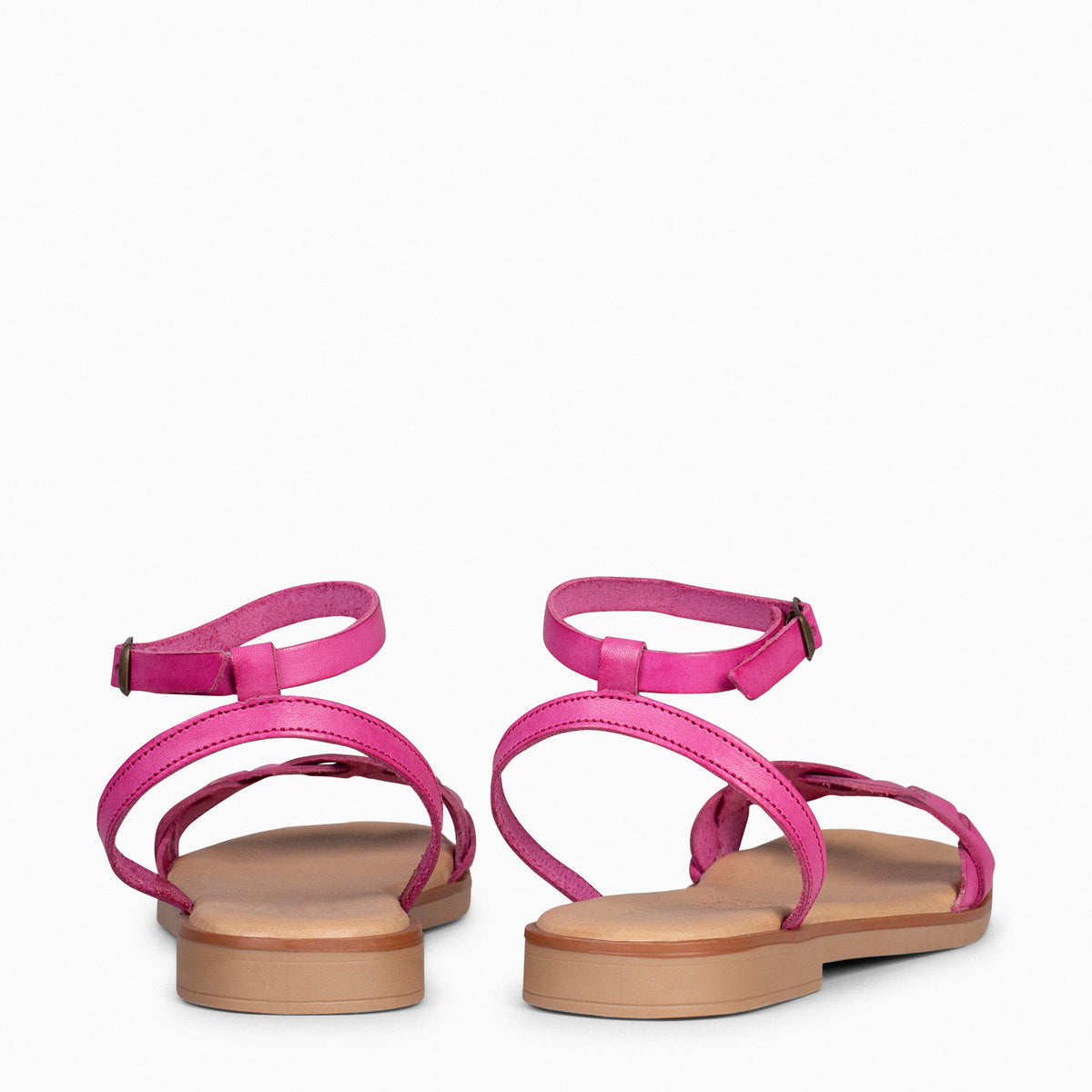 ARECA - Sandalias planas mujer FUCSIA