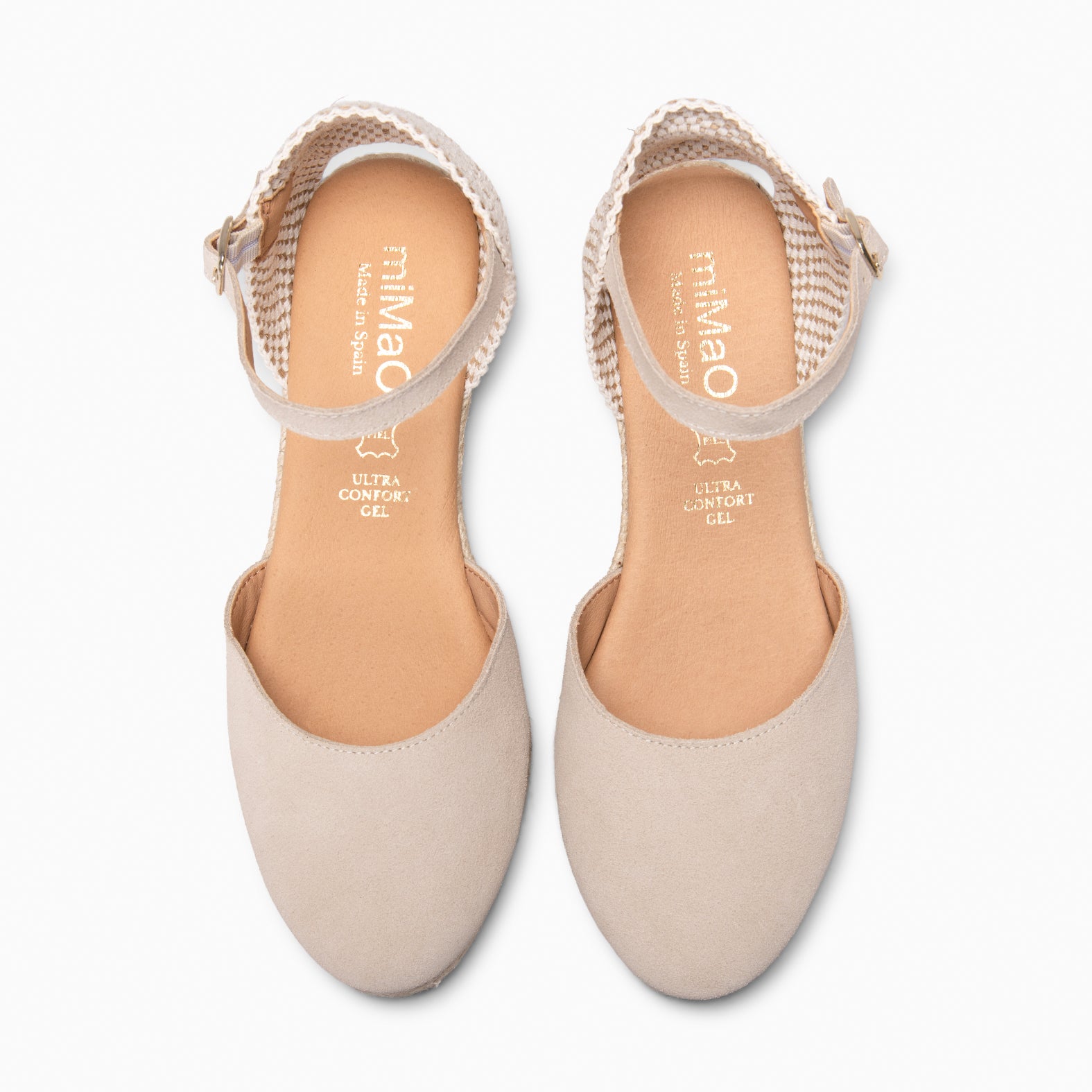 FORNELLS - Espadrilles à petit talon BEIGE