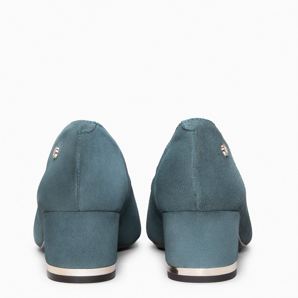 DORI - Zapato de tacón con detalle dorado VERDE