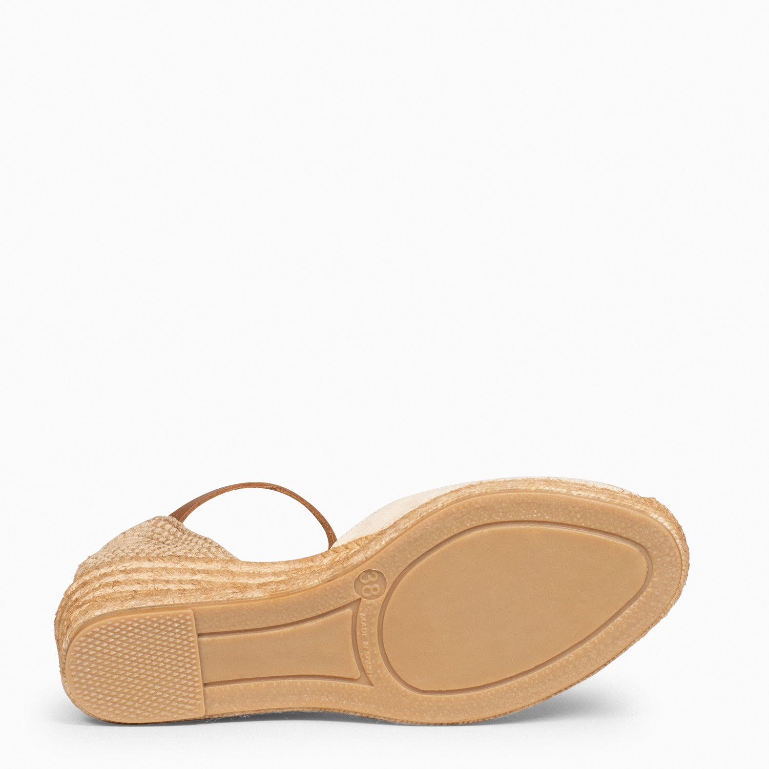 ALTEA – Espadrilles à talon compensé BEIGE