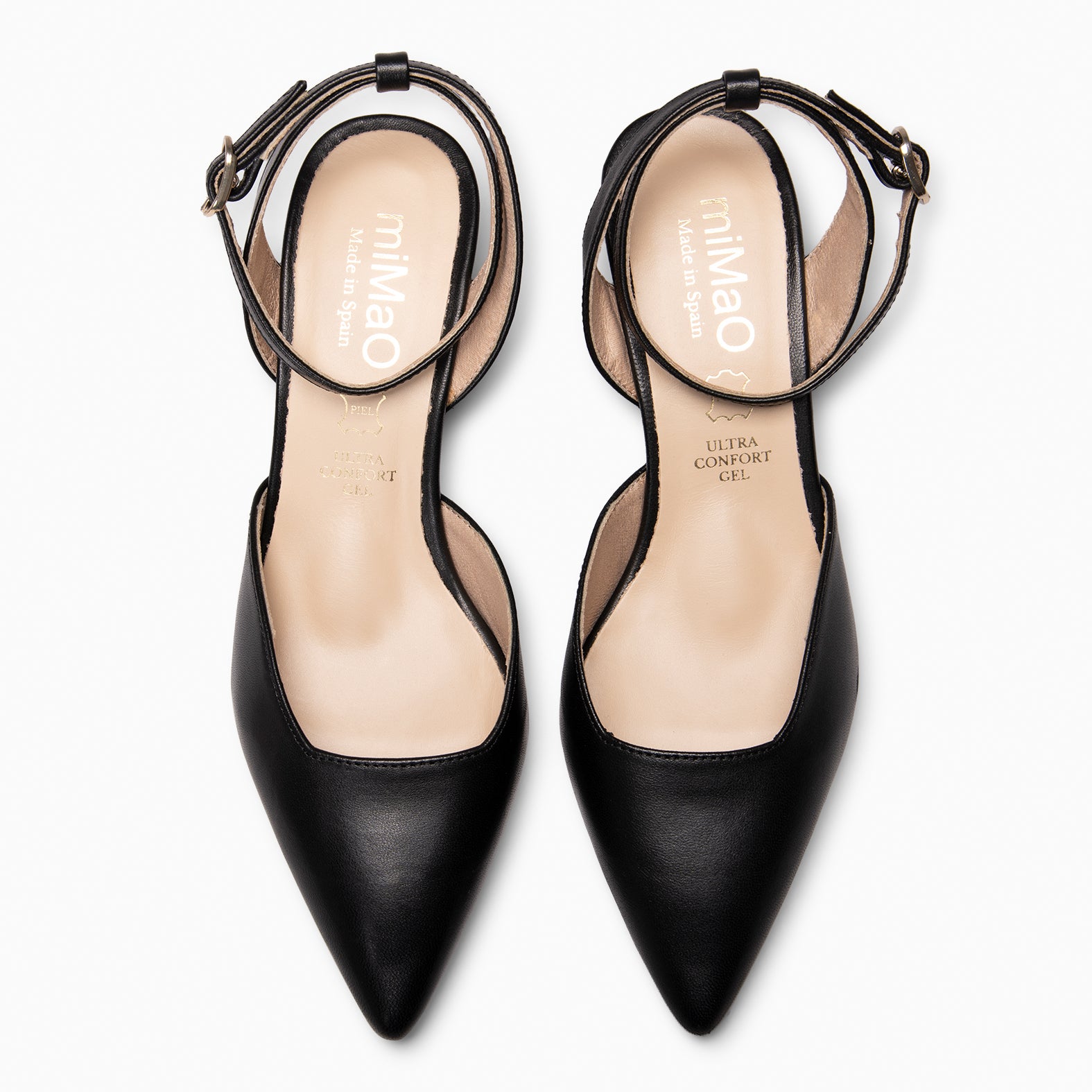 DANIELA - Sapatos slingback com tacão kitten PRETO