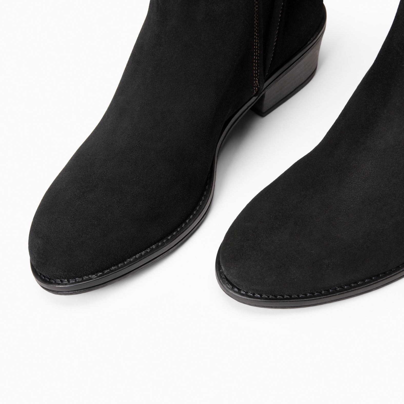 VIANA - Bota de cano baixo com elástico PRETO