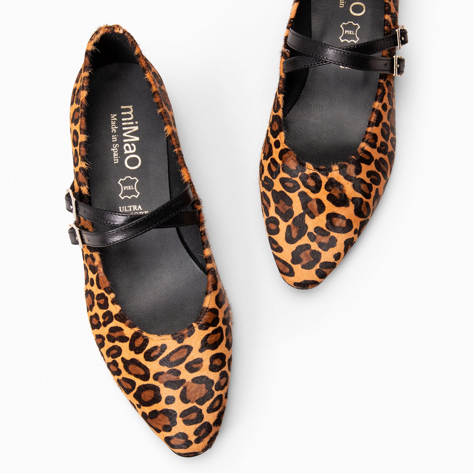 ALANA - Mary Jane à doubles lanières croisées LÉOPARD