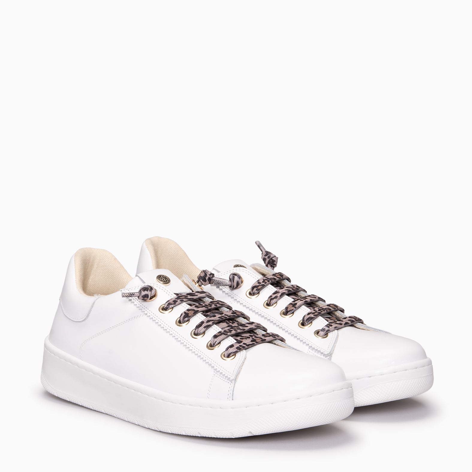 NANTES - Zapatillas Elegantes BLANCO LEOPARDO