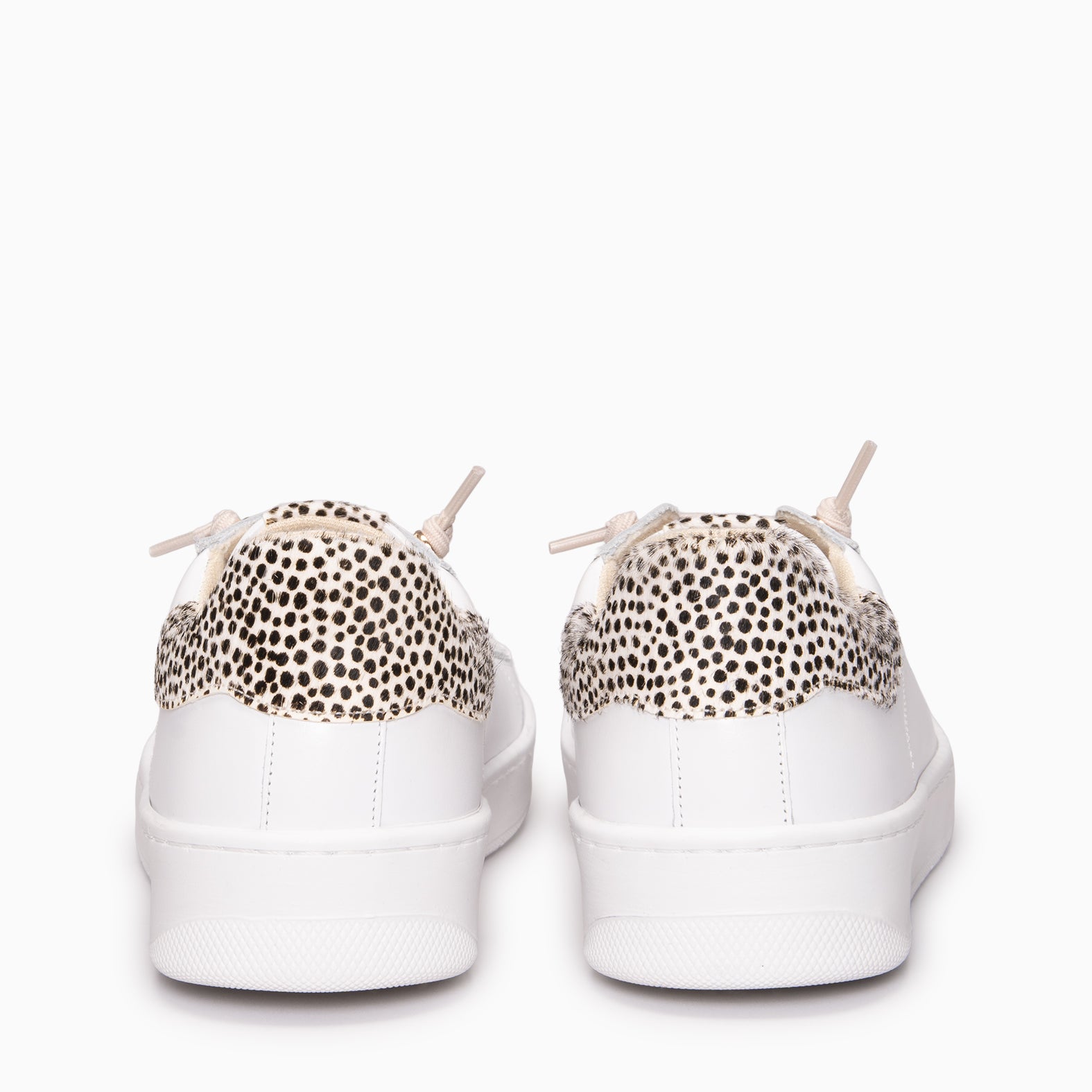 NANTES - WHITE WITH ANIMAL PRINT ELEGANT SNEAKERS