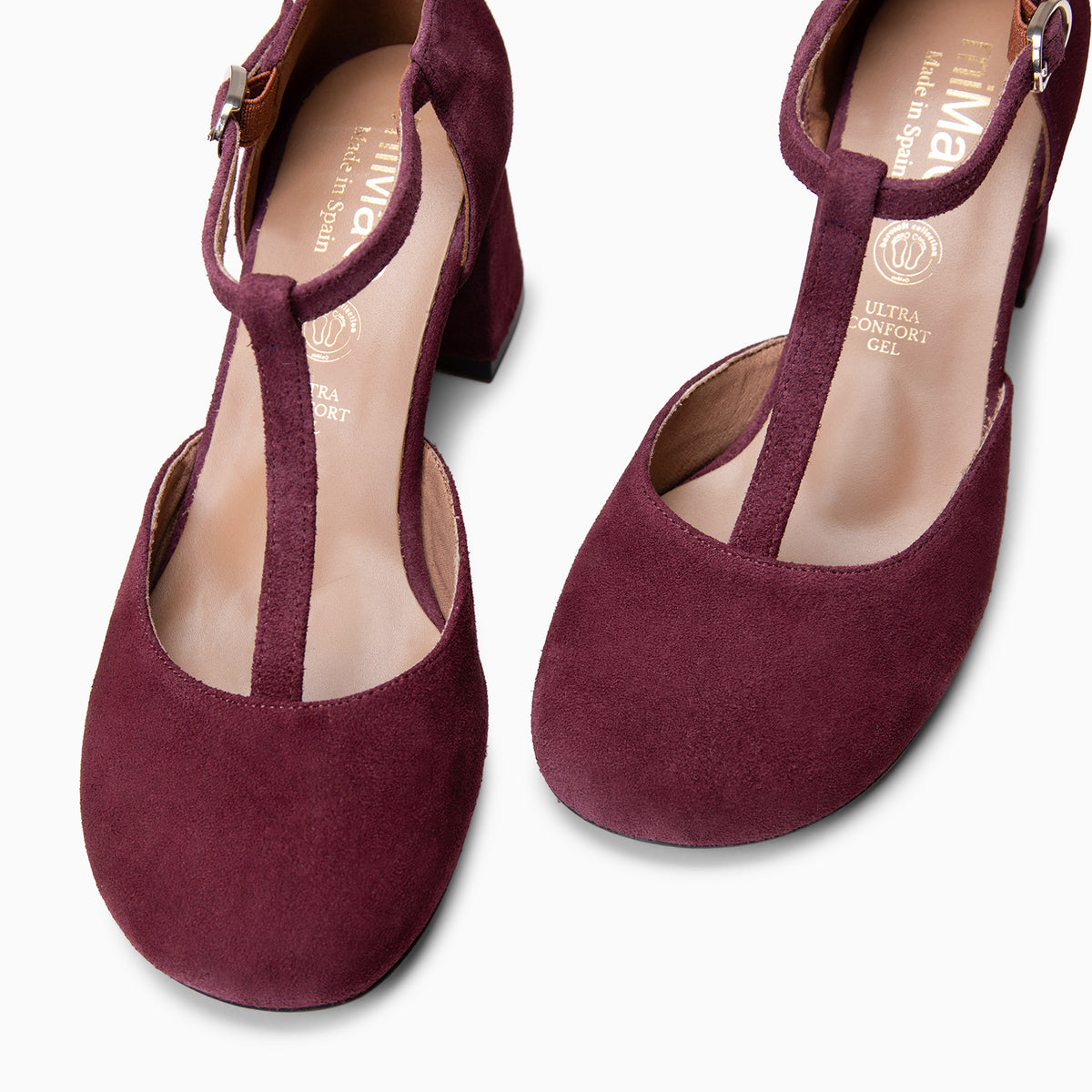 AZUCENA - Zapato baresoft con tacón BURDEOS
