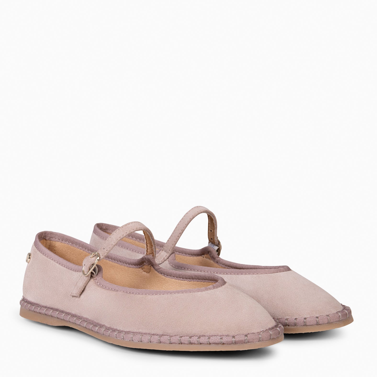 MARGARET - NUDE FLAT MARY-JANE WITH STRAP