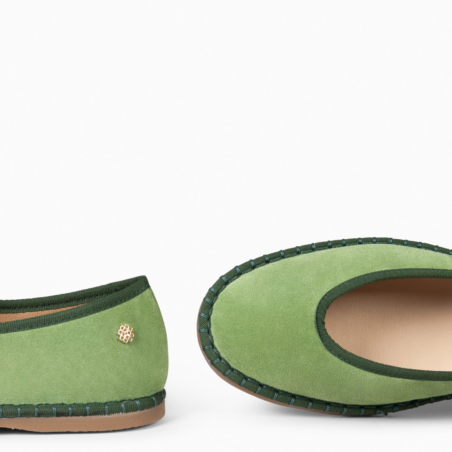 MARGARET - GREEN FLAT MARY-JANE WITH STRAP