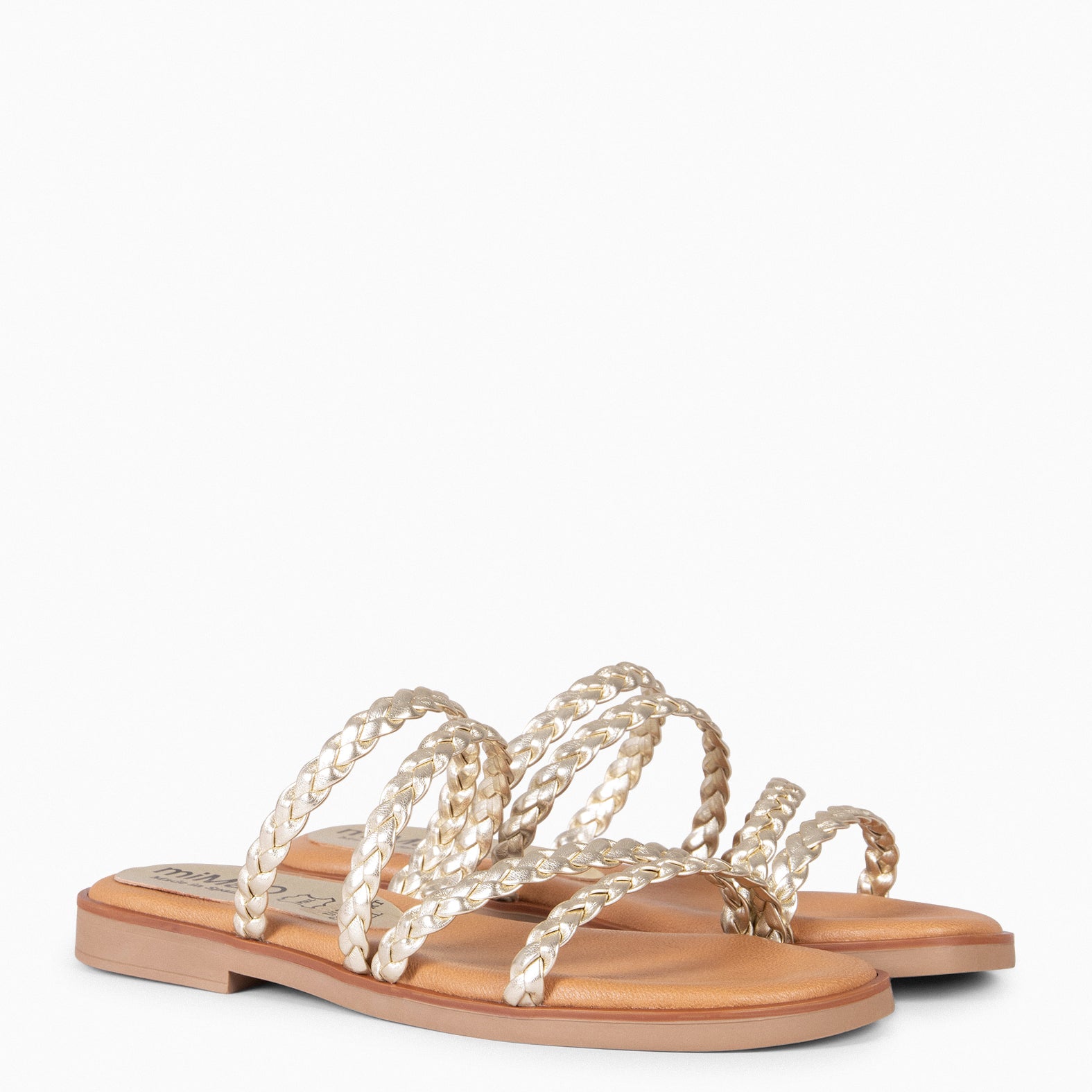 HIDRA - GOLDEN BRAIDED SANDALS