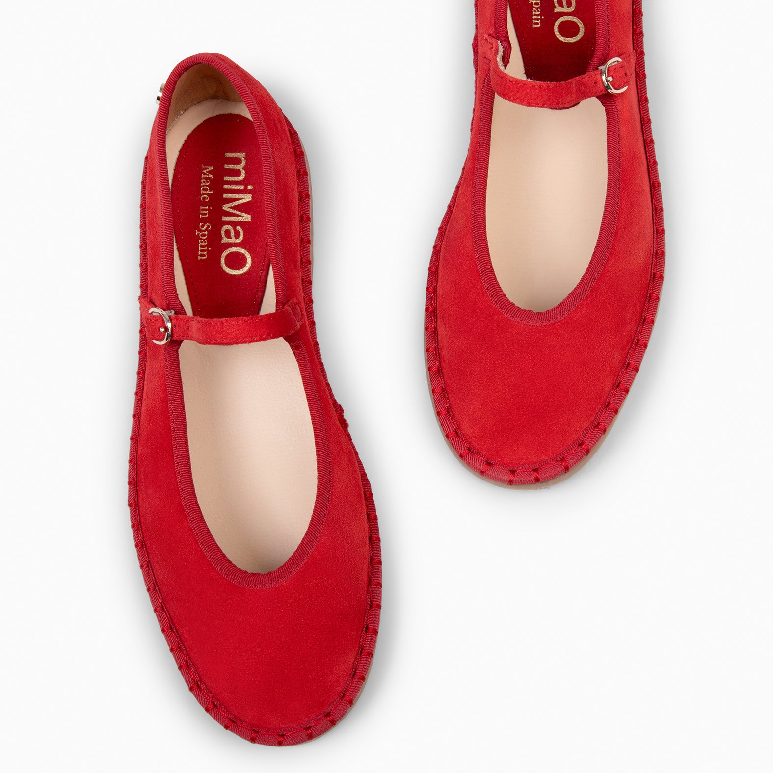 MARGARET - MERCEDITA PLANA CON TIRA ROJO