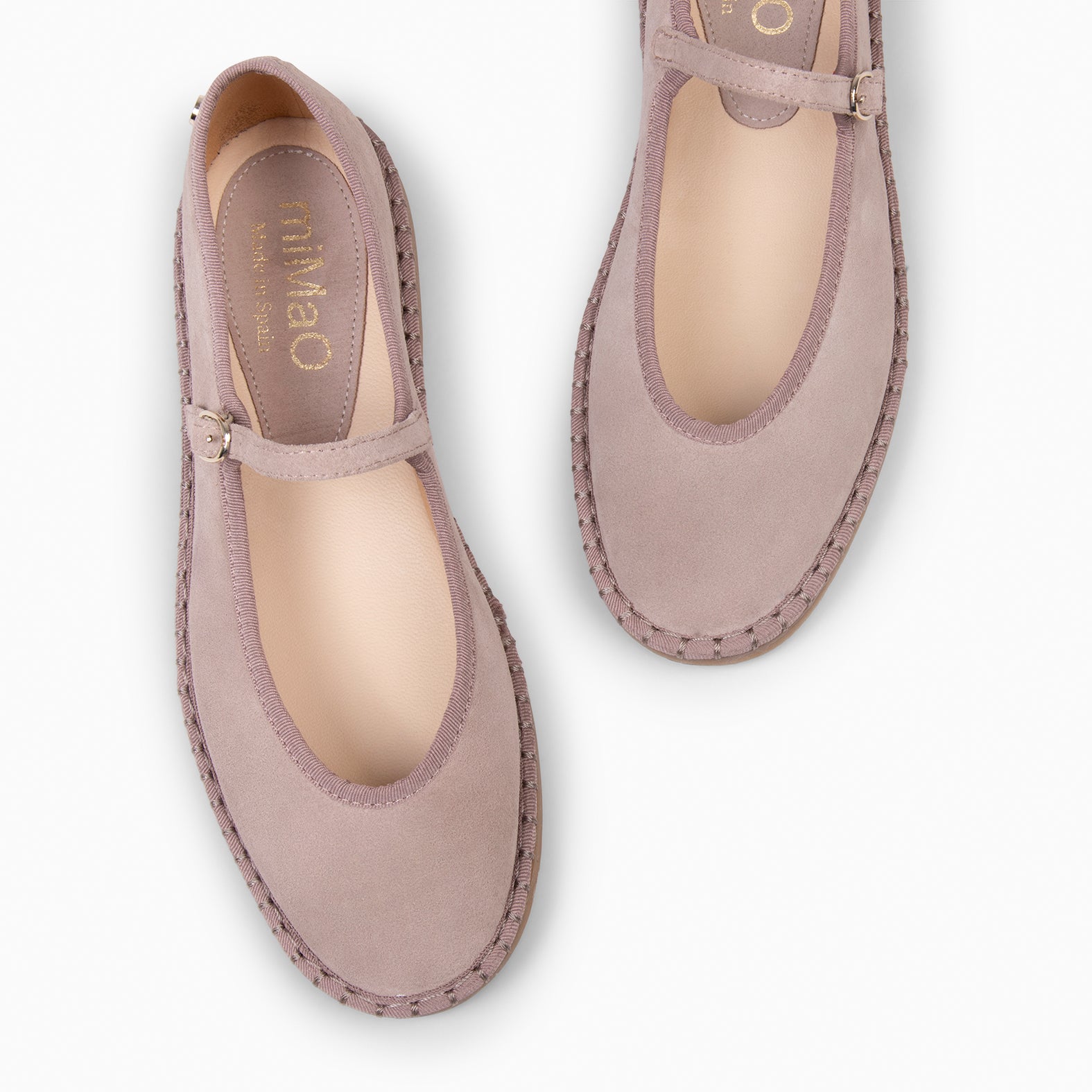 MARGARET - NUDE FLAT MARY-JANE WITH STRAP