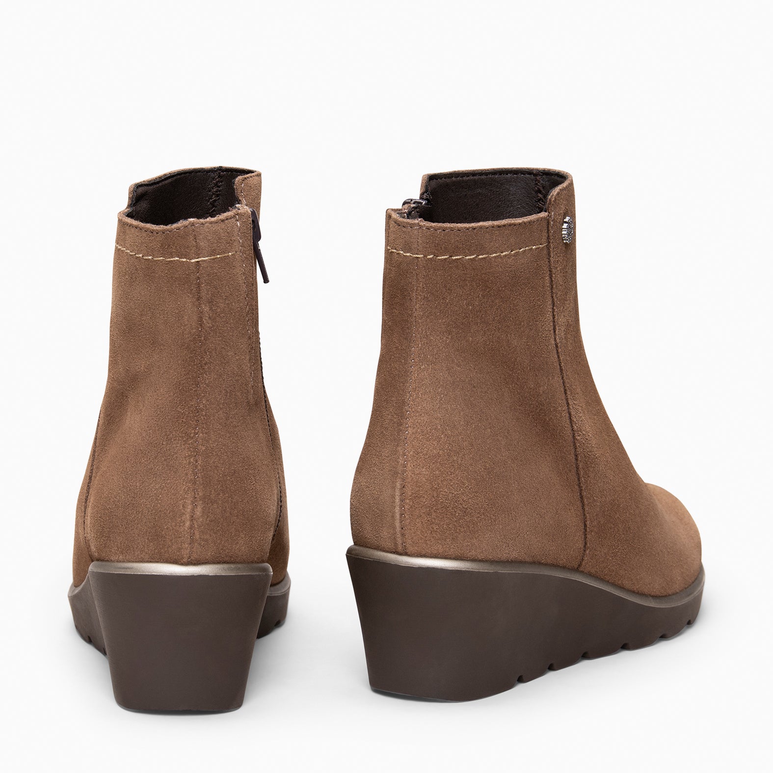 LULEA - Botín de serraje hidrófugo TAUPE