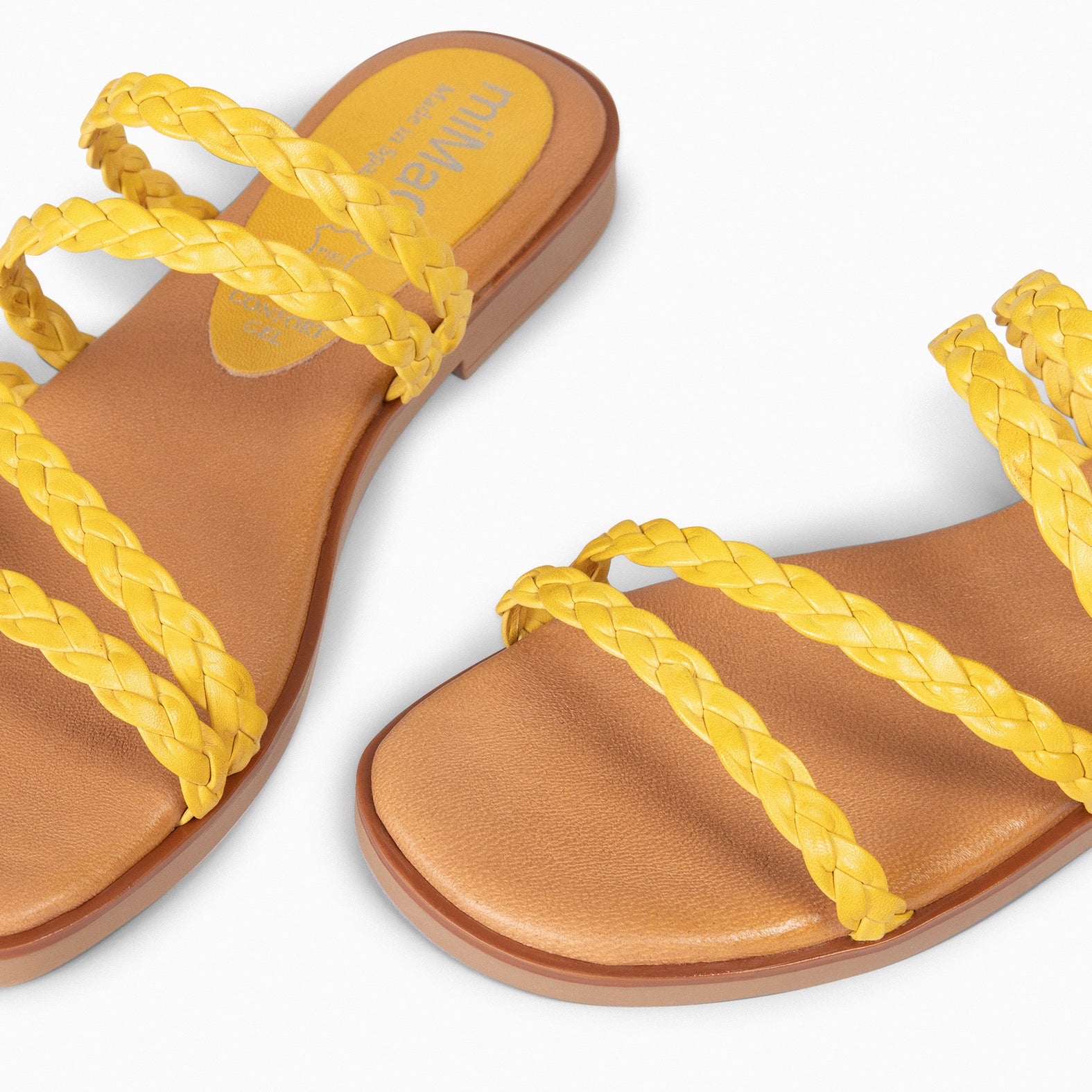 HIDRA - YELLOW BRAIDED SANDALS
