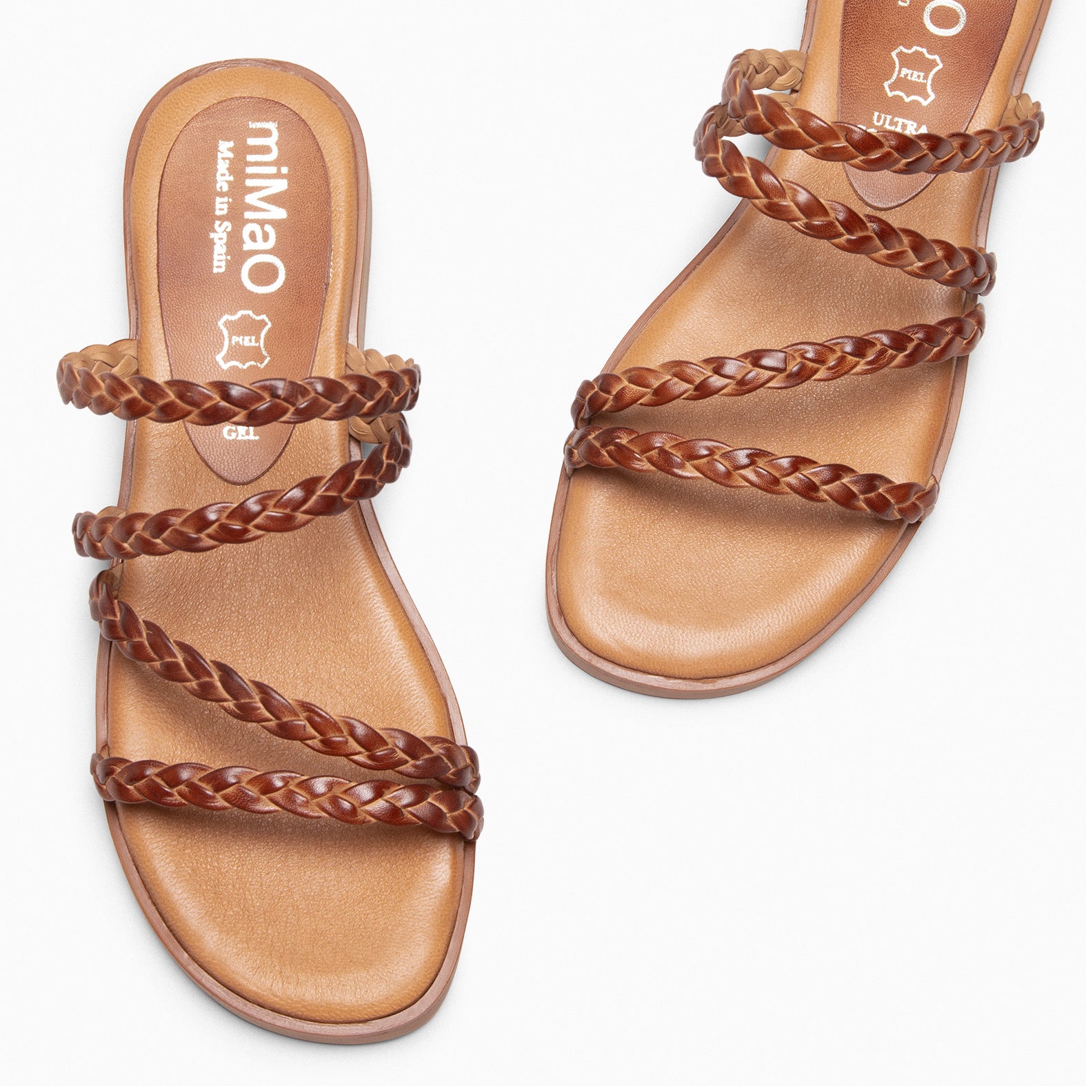 HIDRA - CAMEL BRAIDED SANDALS