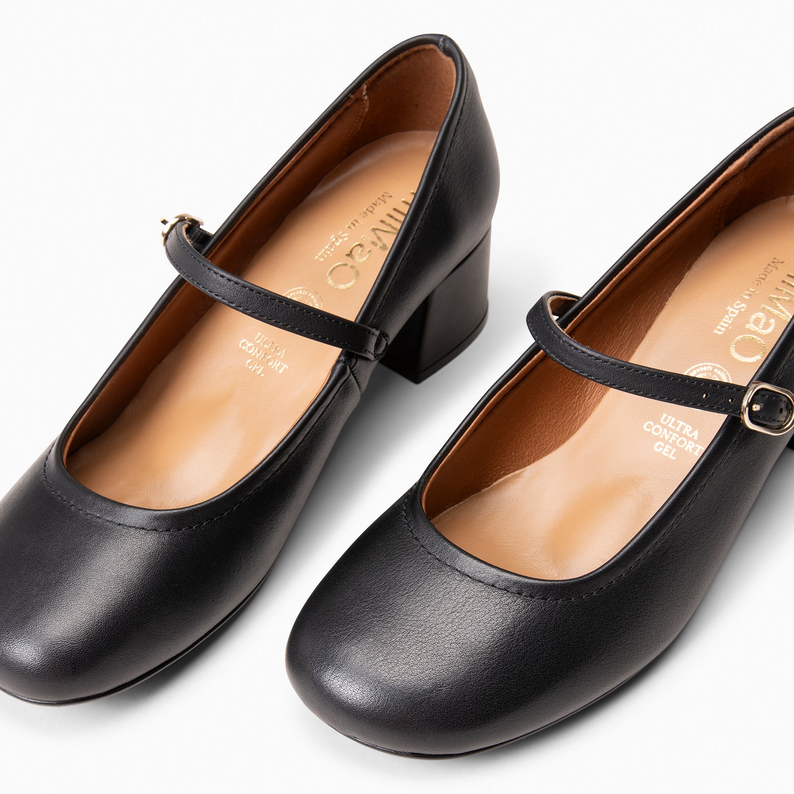 ROSALIA - Mercedita de tacón ancho NEGRO