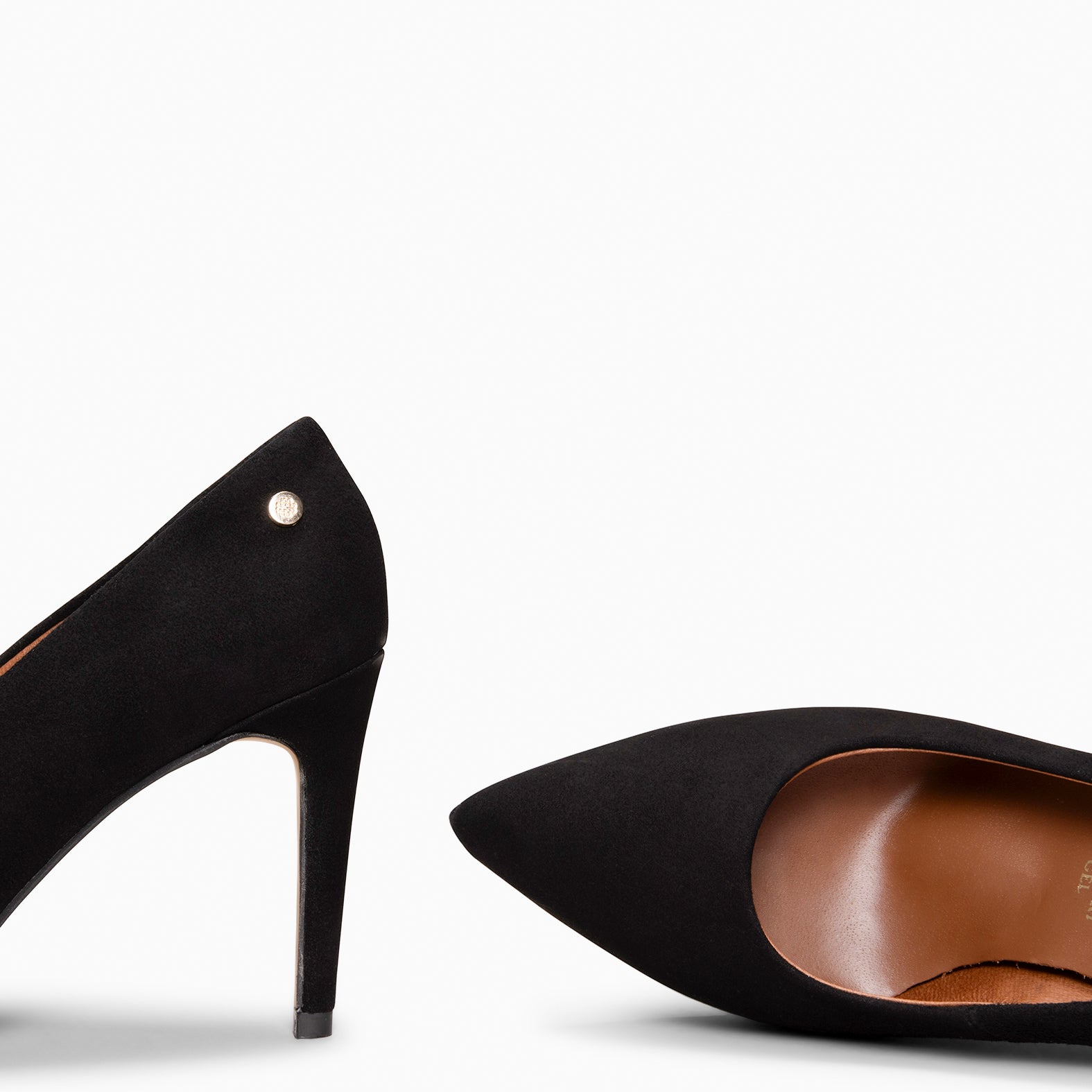 LAUREN - BLACK High-heeled leather shoes