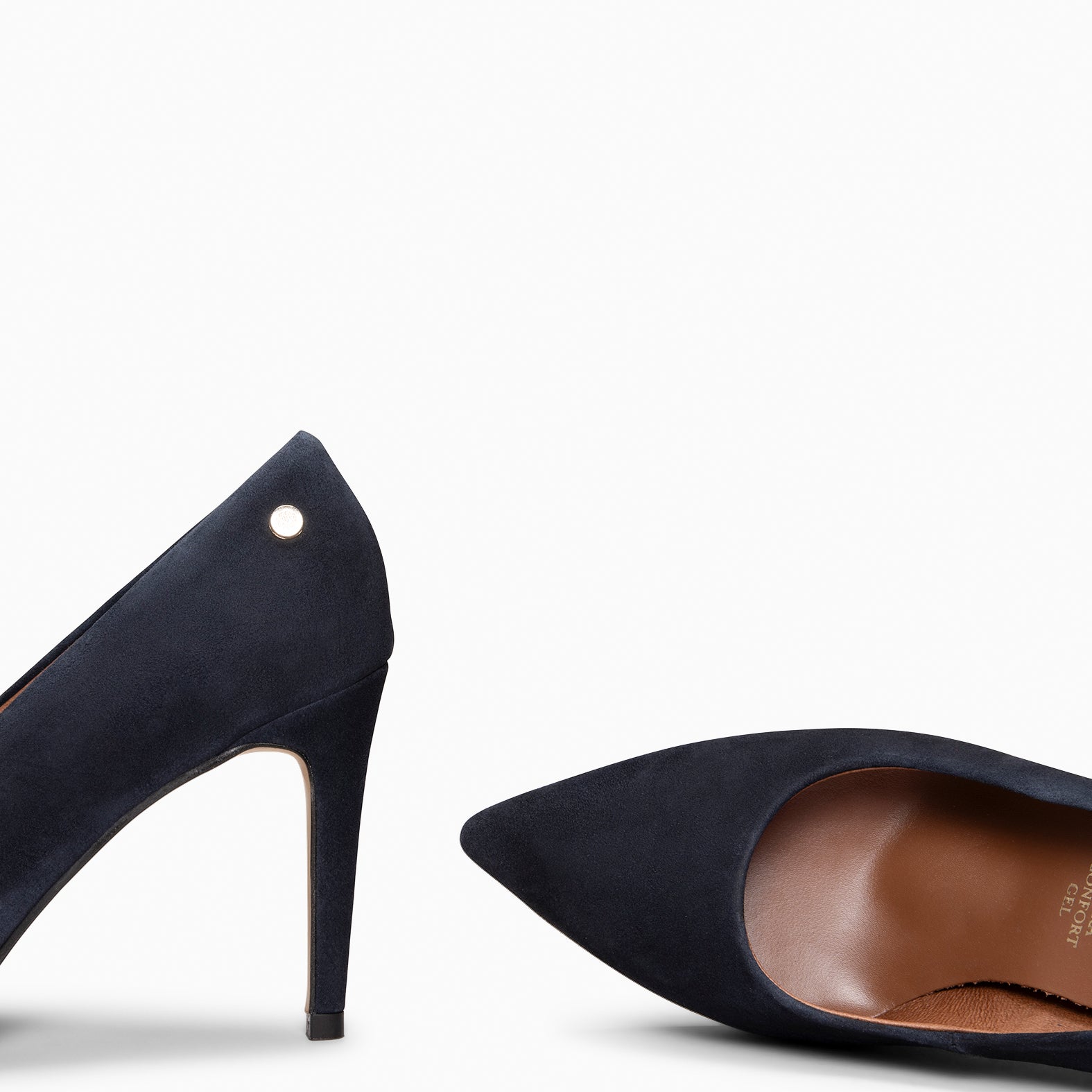 LAUREN - Escarpins à haut talon aiguille BLEU MARINE