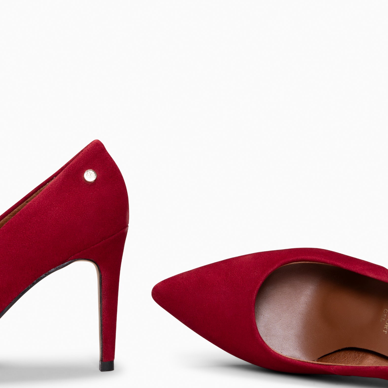LAUREN - Escarpins à haut talon aiguille BORDEAUX