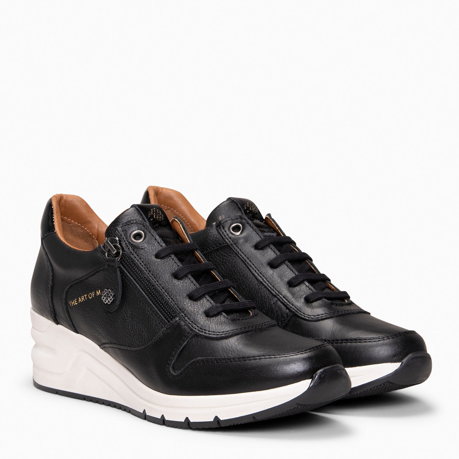 NIMES - Zapatillas deportivas con adorno cremallera NEGRO