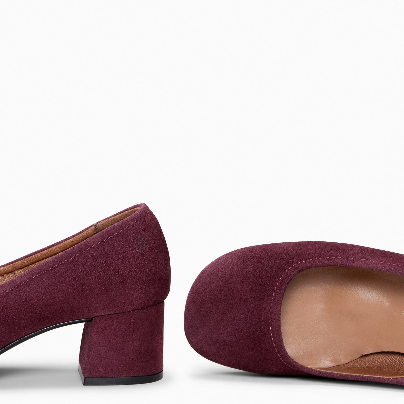 URBAN BARESOFT - Escarpins à talon en daim BORDEAUX