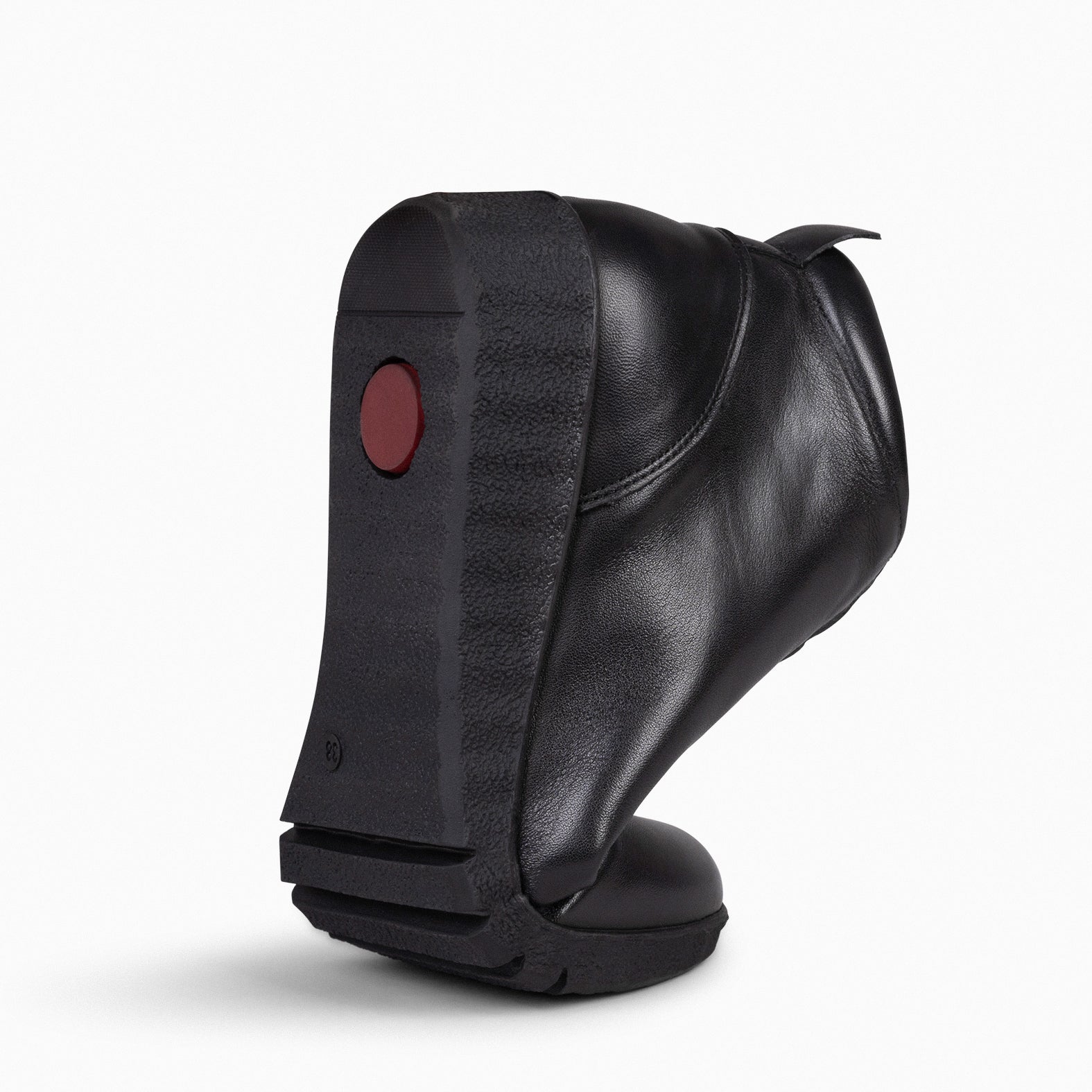 FLEXY - Zapatillas de napa NEGRO abotinadas