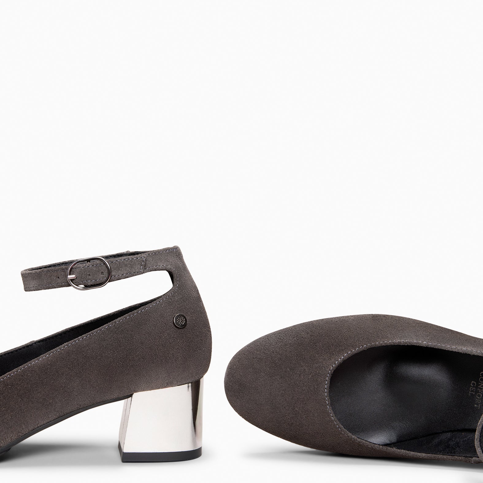 URBAN STAR - GREY mid heel shoe