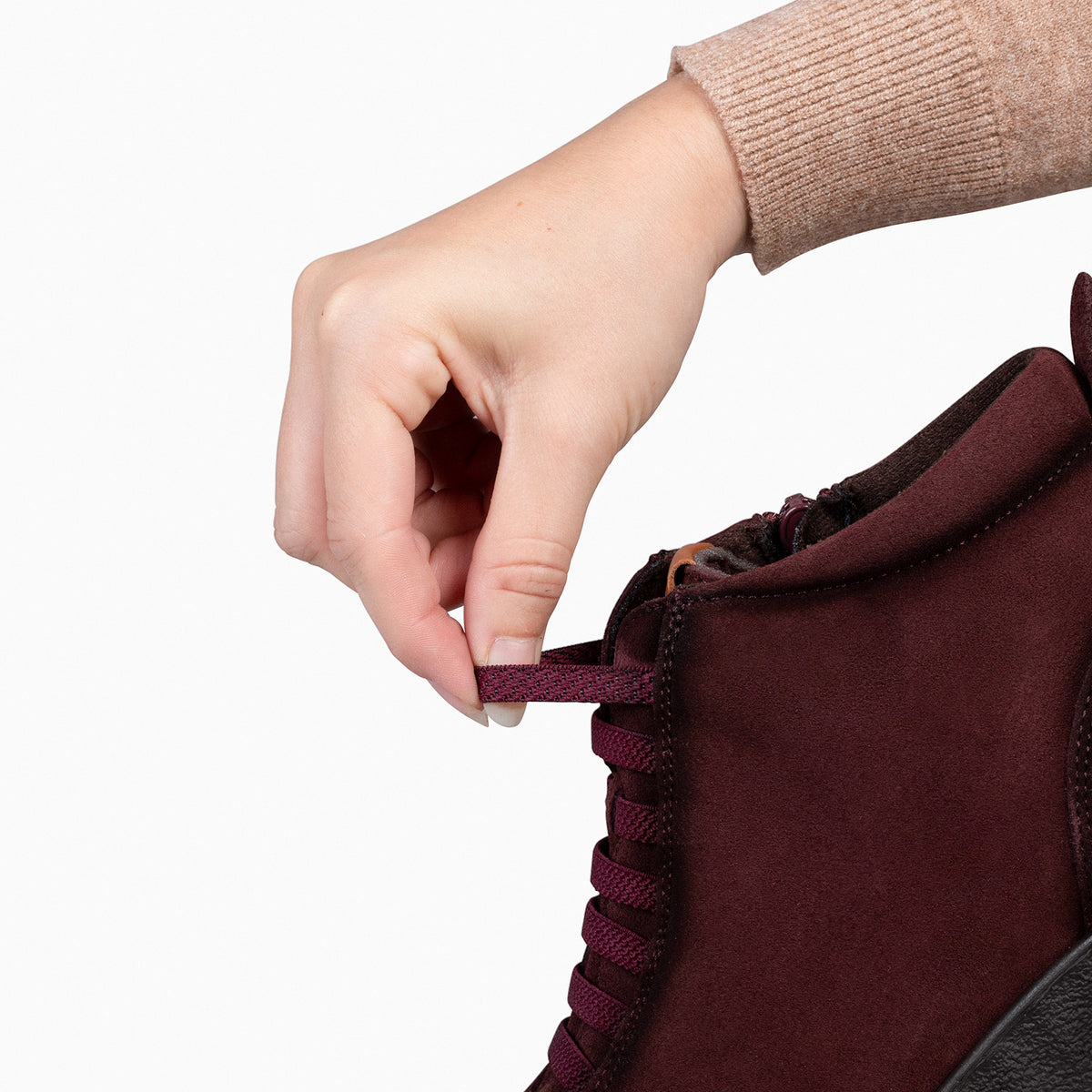 FLEXY - Zapatillas abotinadas BURDEOS