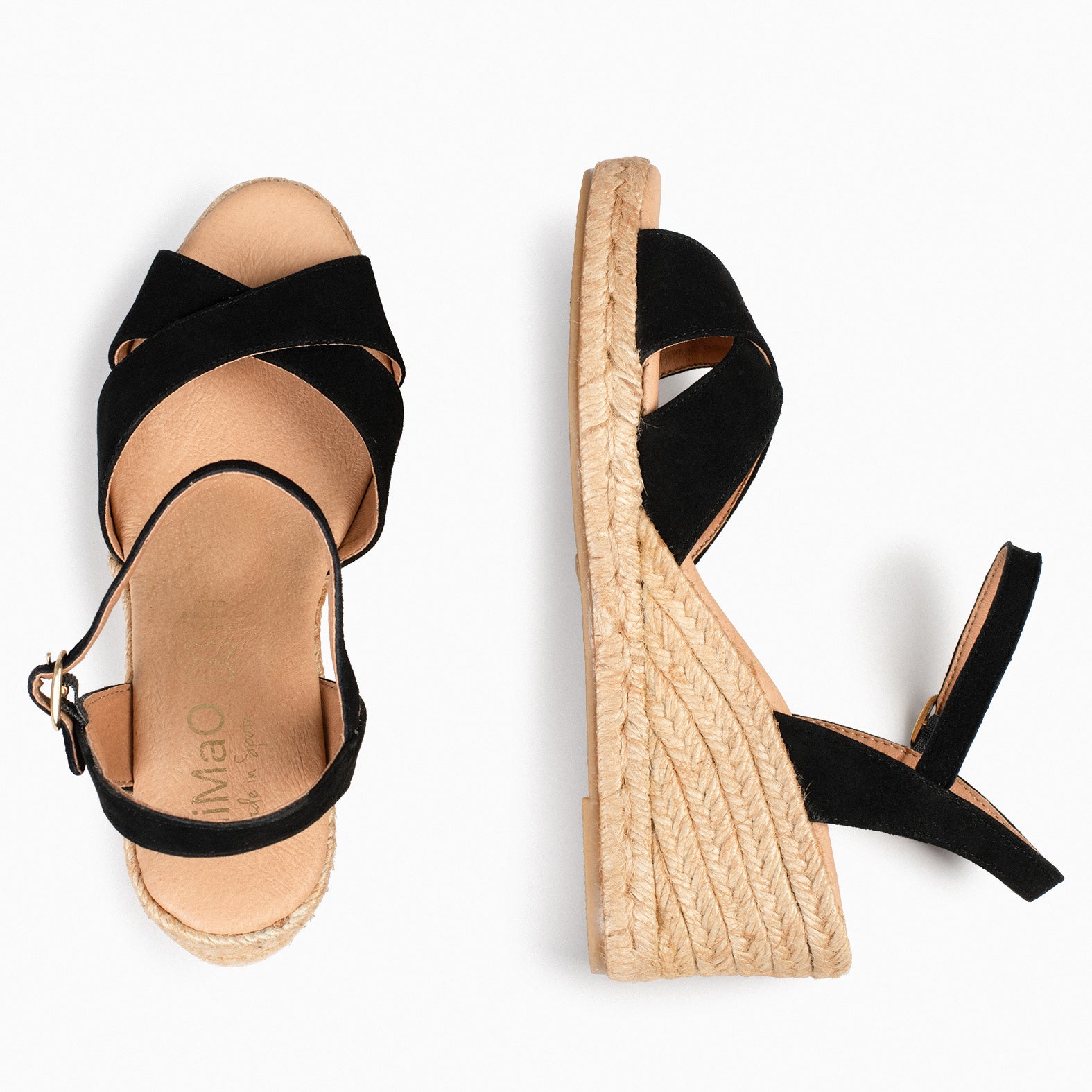 CALPE - BLACK SUEDE LEATHER ESPADRILLE