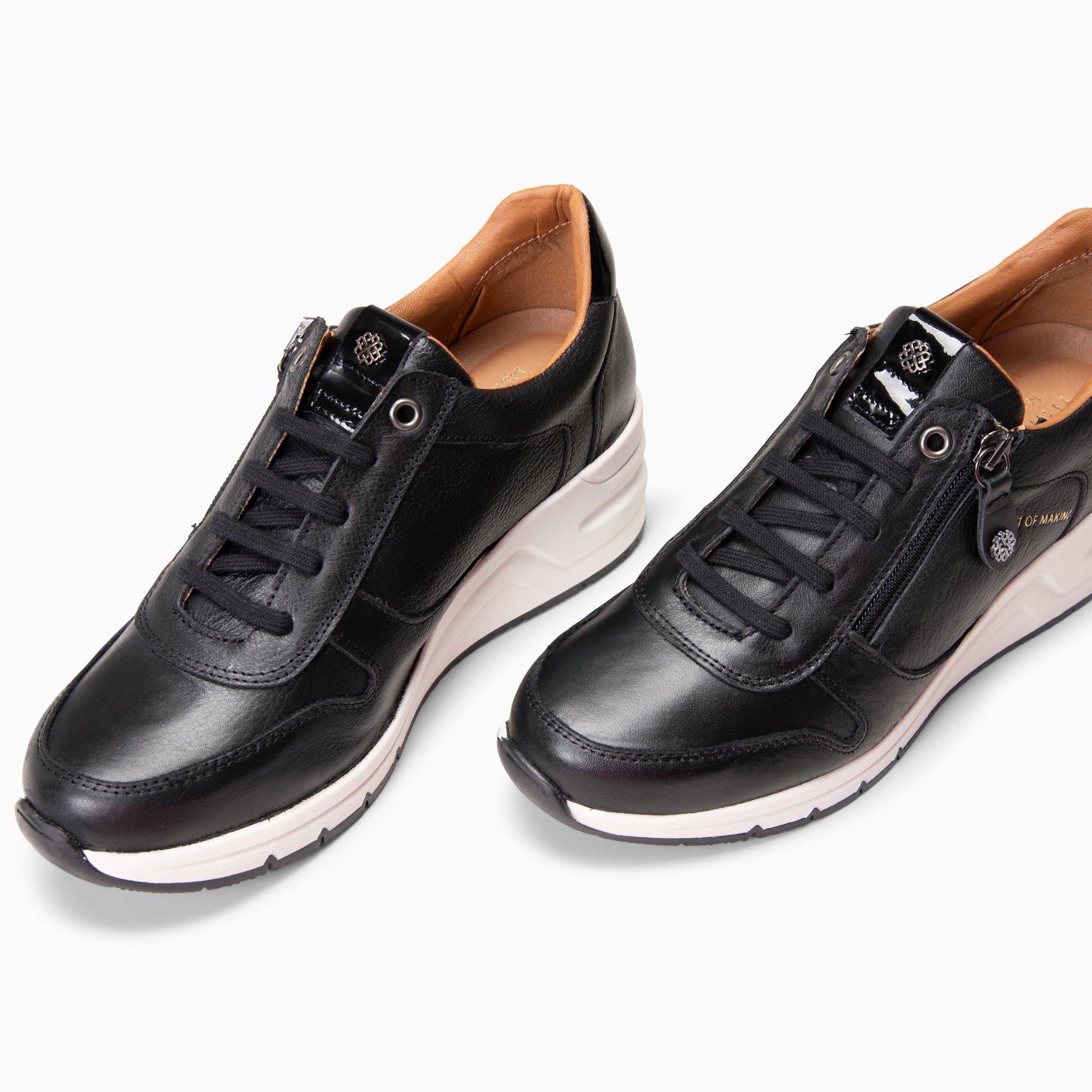 NIMES - Zapatillas deportivas con adorno cremallera NEGRO