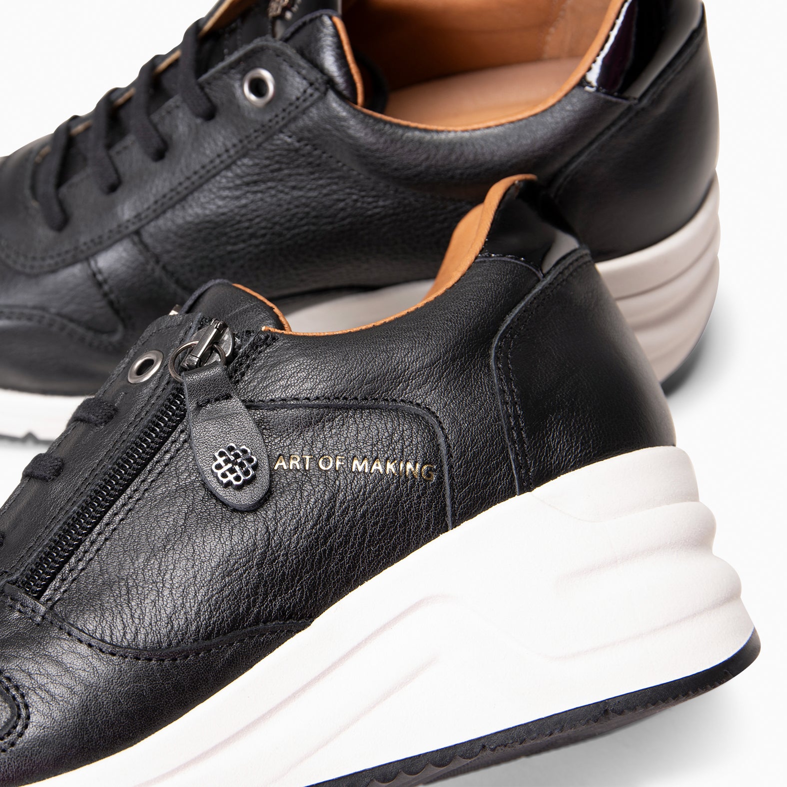 NIMES - Zapatillas deportivas con adorno cremallera NEGRO