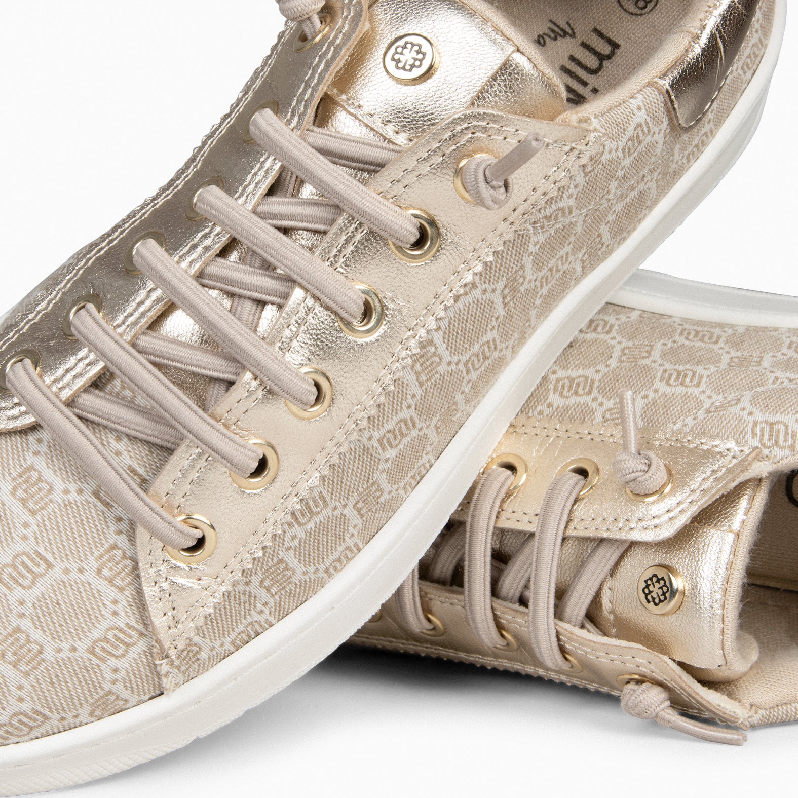 TOULOUSE - Zapatillas cordones elásticos BEIGE