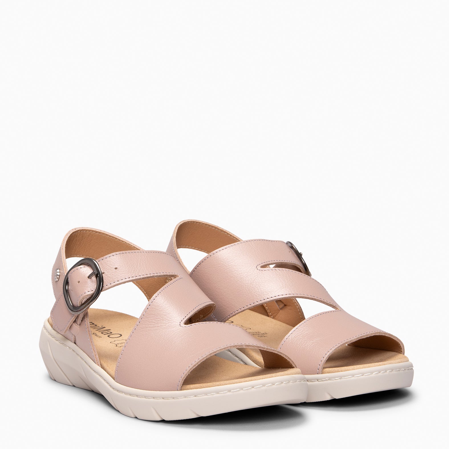 NATURA – Sandalias con plantilla Extraíble ROSA CLARO