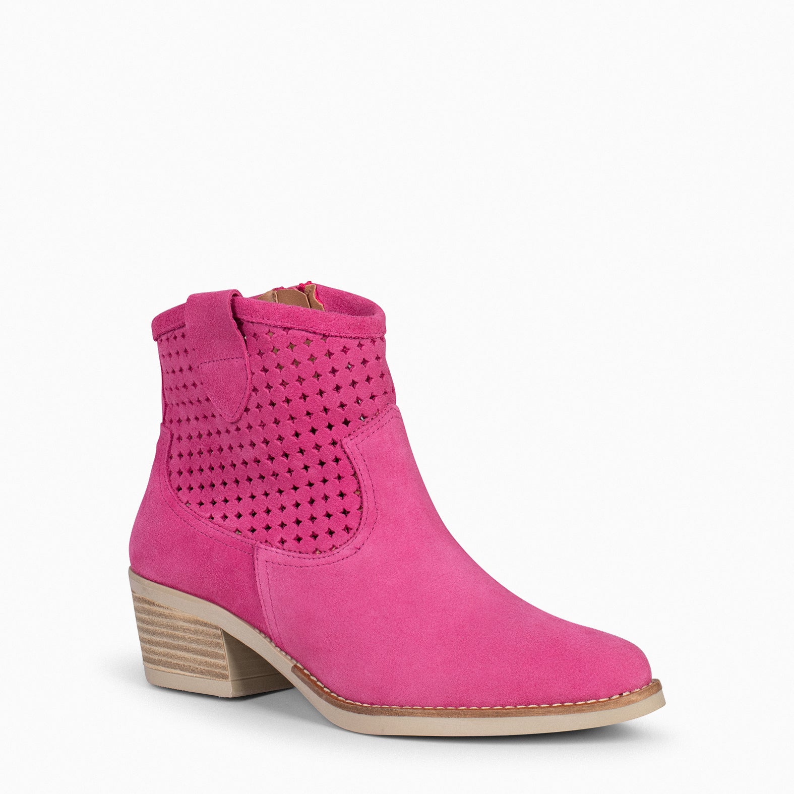 HOUSTON – Botas de cowboy com salto ROSA