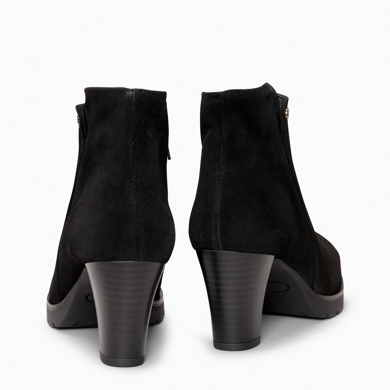 PRAGA - Bottines à talon élégantes NOIR