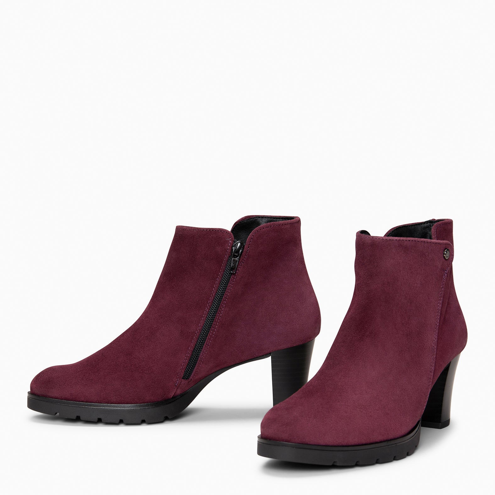 PRAGA - Bottines à talon élégantes BORDEAUX