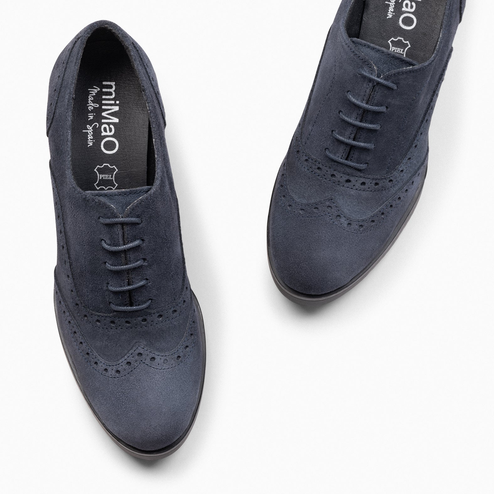 OXFORD – Blucher de mujer con tacón MARINO
