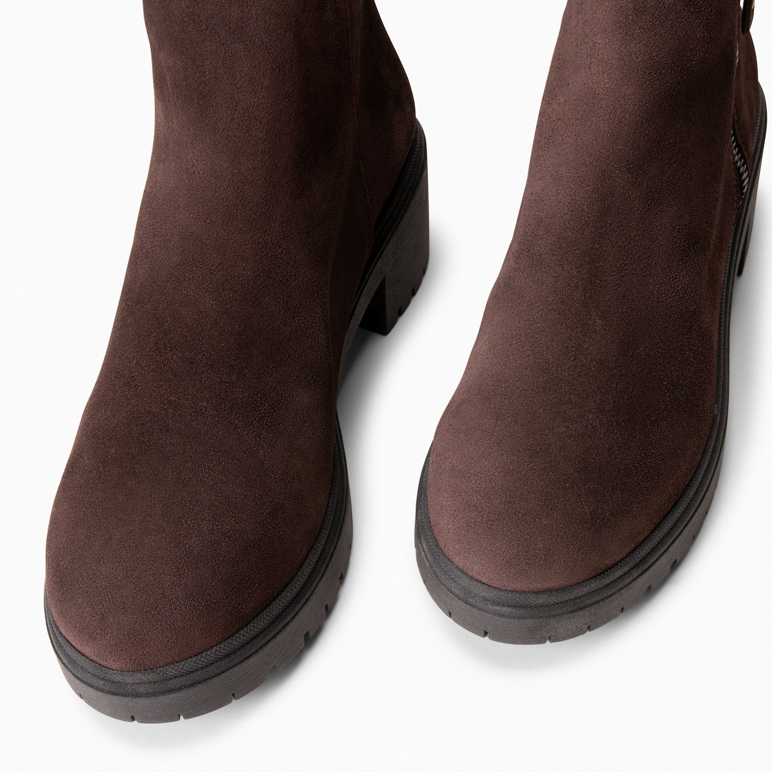POP - Botín de piel hidrófugo MARRON