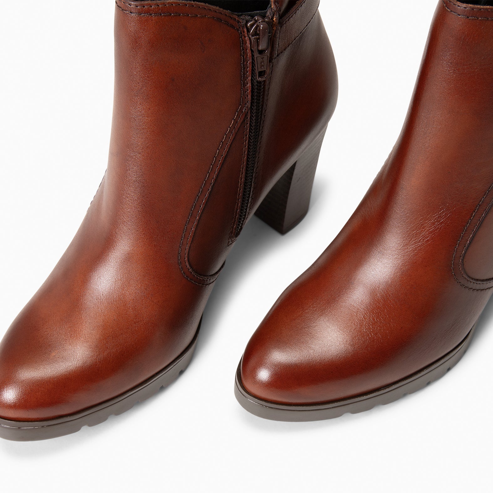 OLI – Botines de tacón alto con hebilla decorativa MARRON