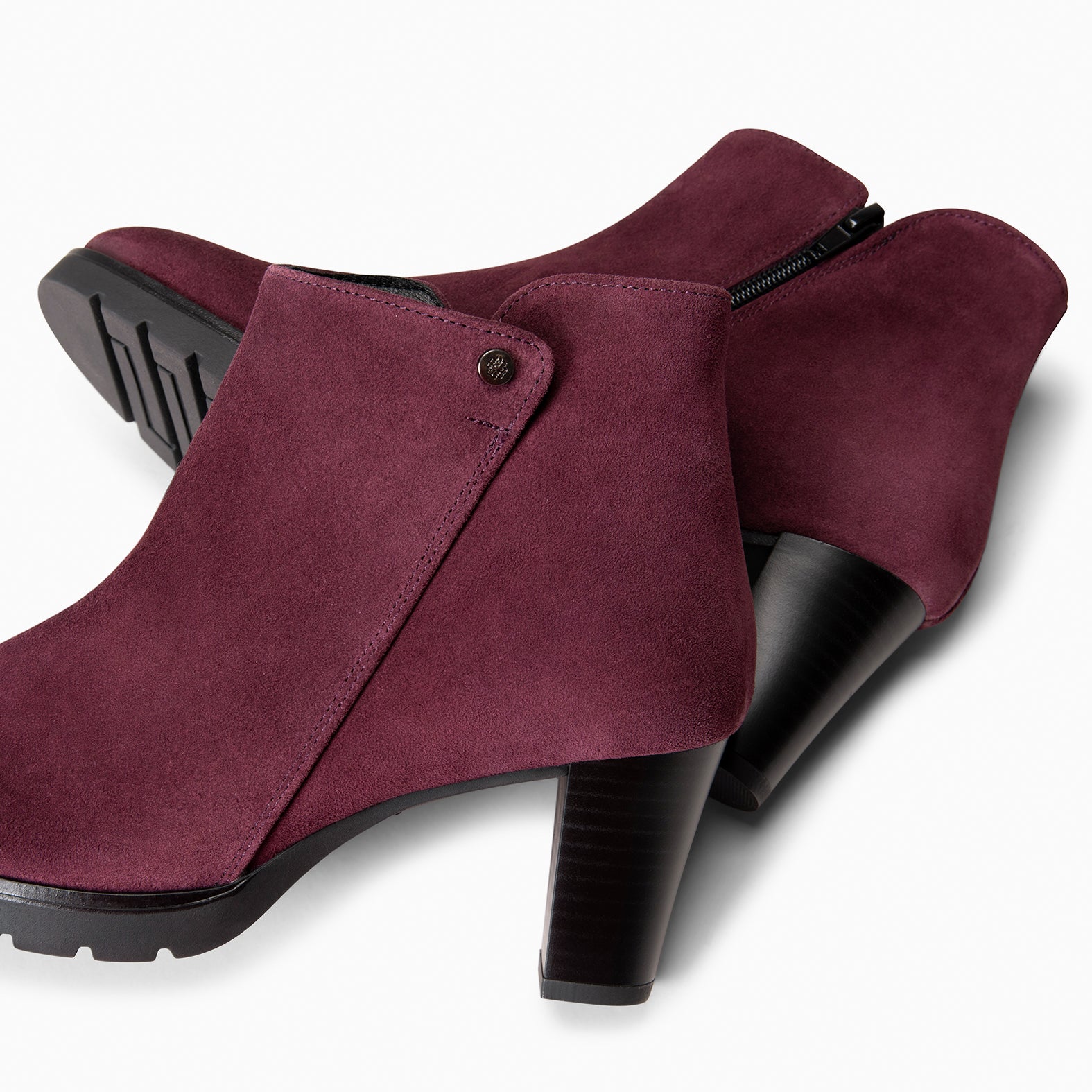 PRAGA - Bottines à talon élégantes BORDEAUX