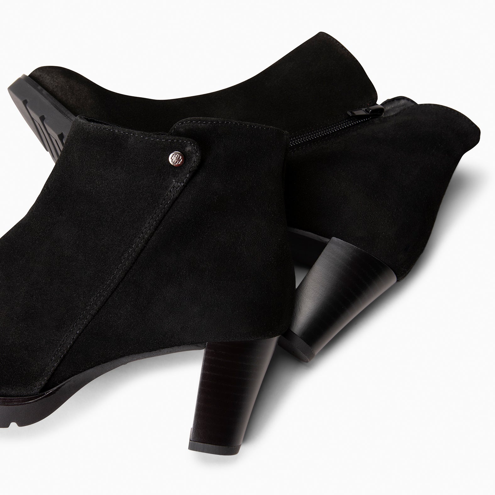 PRAGA - Bottines à talon élégantes NOIR