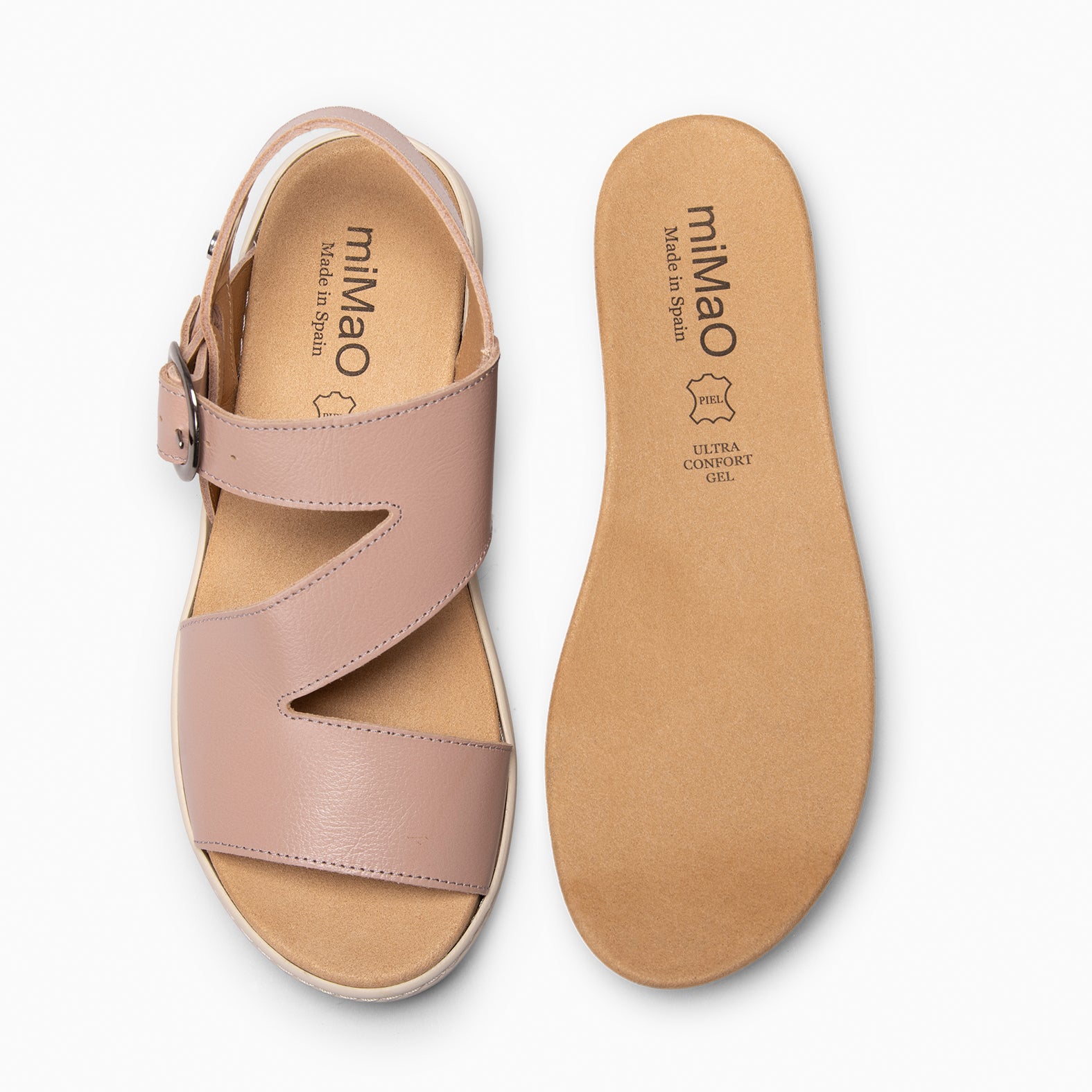 NATURA – Sandalias con plantilla Extraíble ROSA CLARO