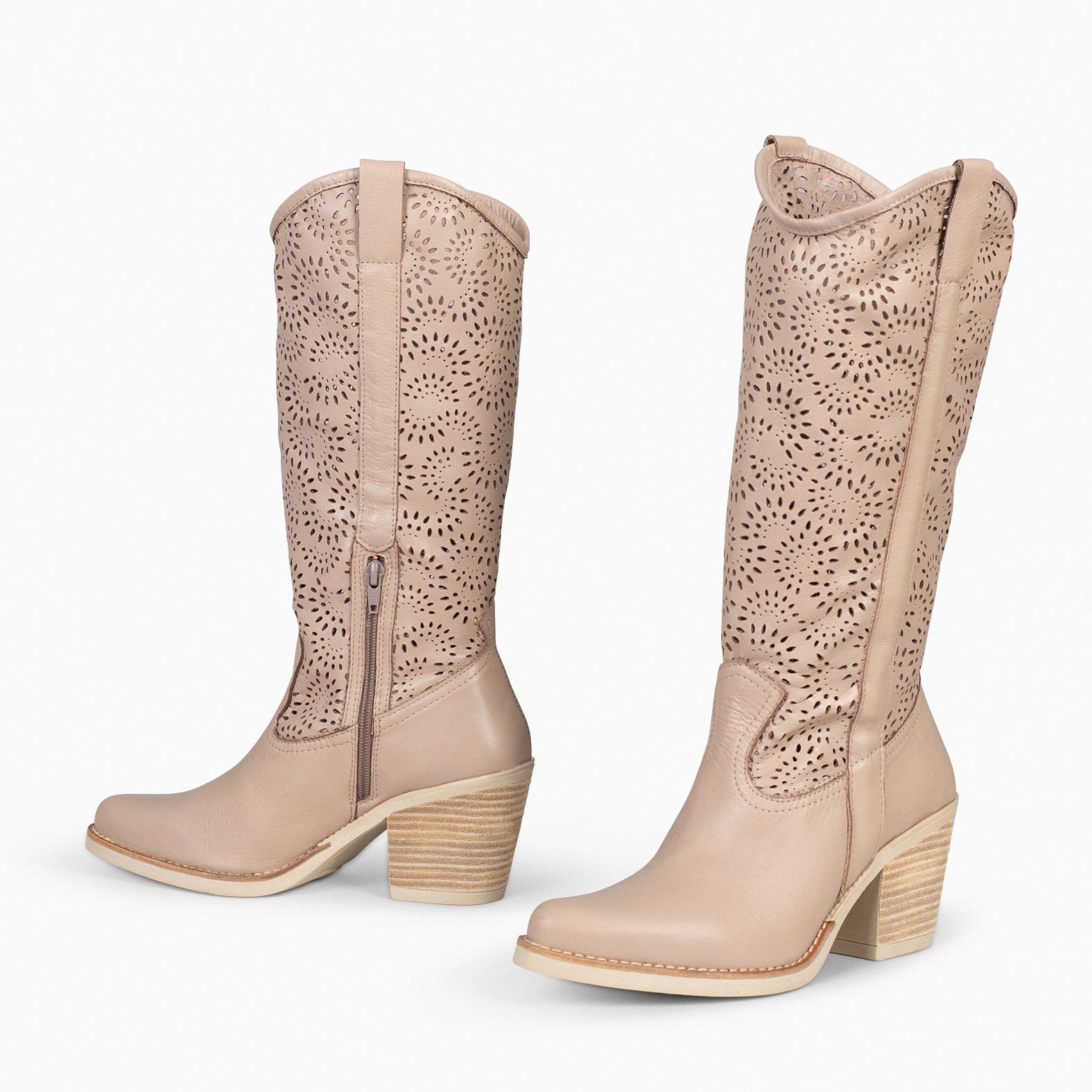 AUSTIN – Bottes cowboy TAUPE