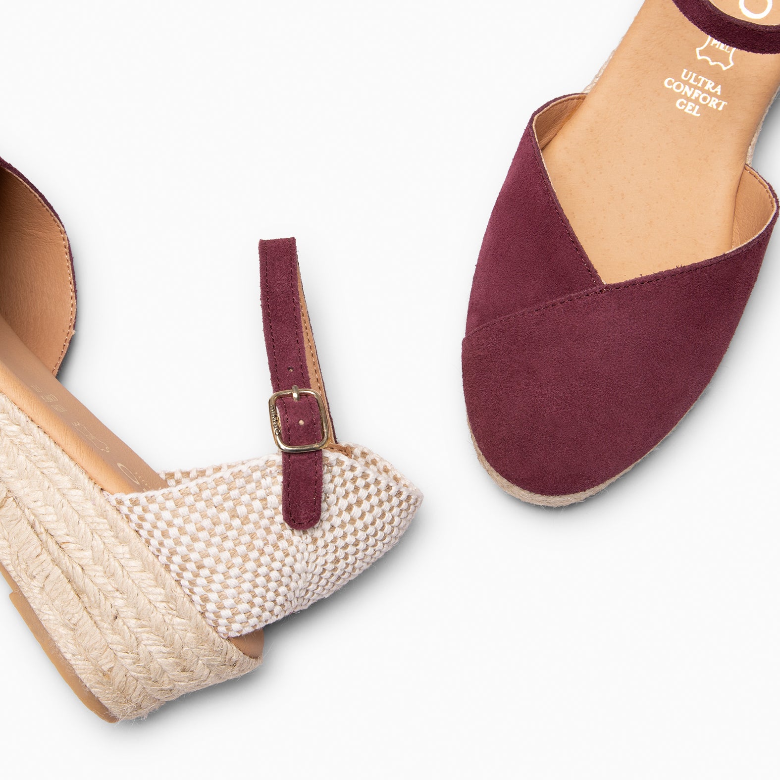 ICA - Espadrilles à petit talon BORDEAUX