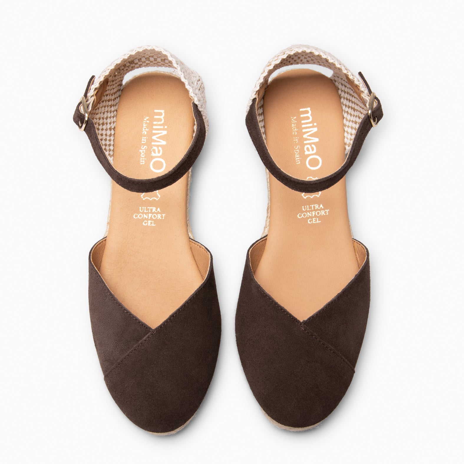 ICA - Espadrilles à petit talon MARRON