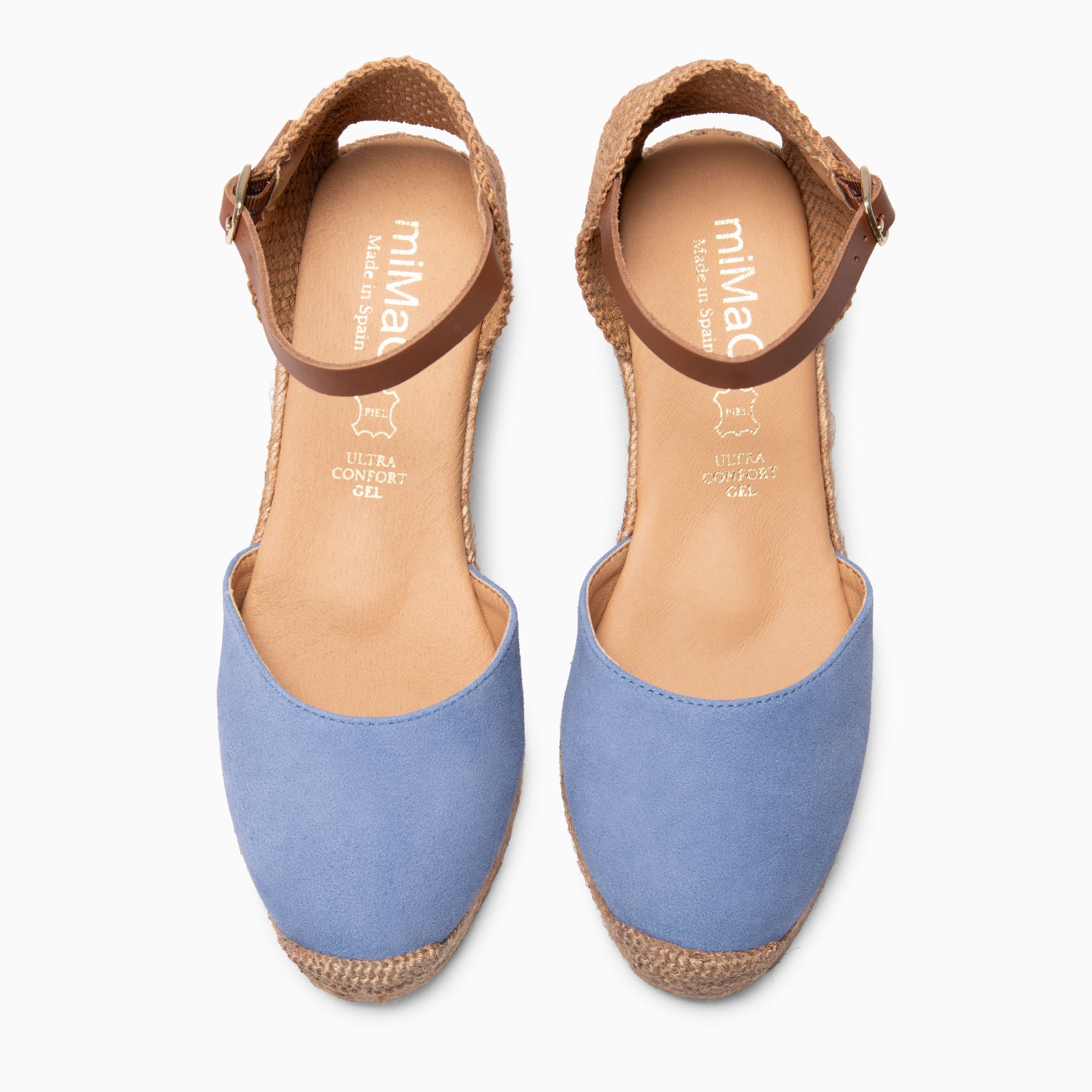 ALTEA - Espadrilles à talon compensé BLEU