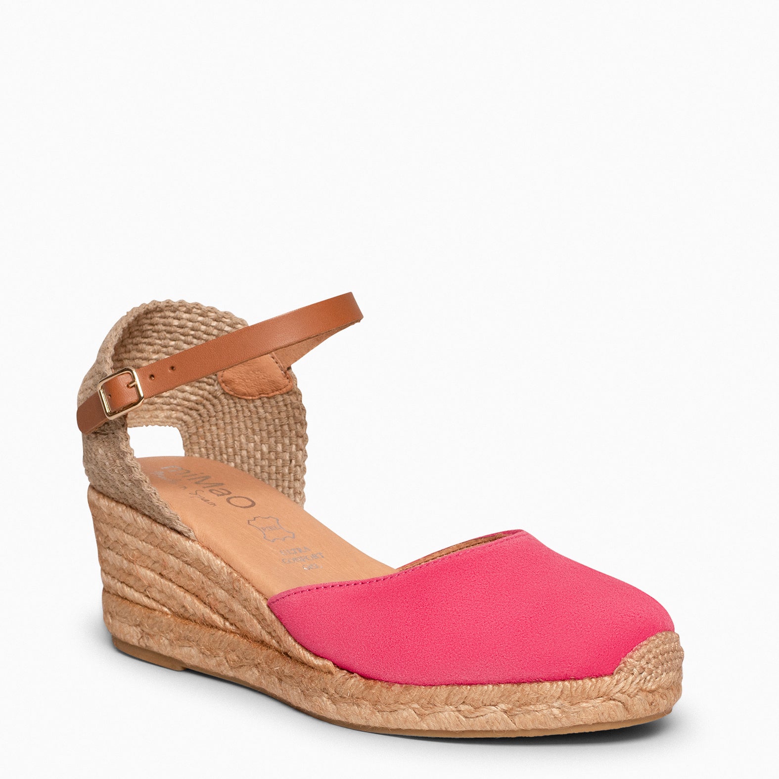 ALTEA – Espadrilles à talon compensé CORAIL