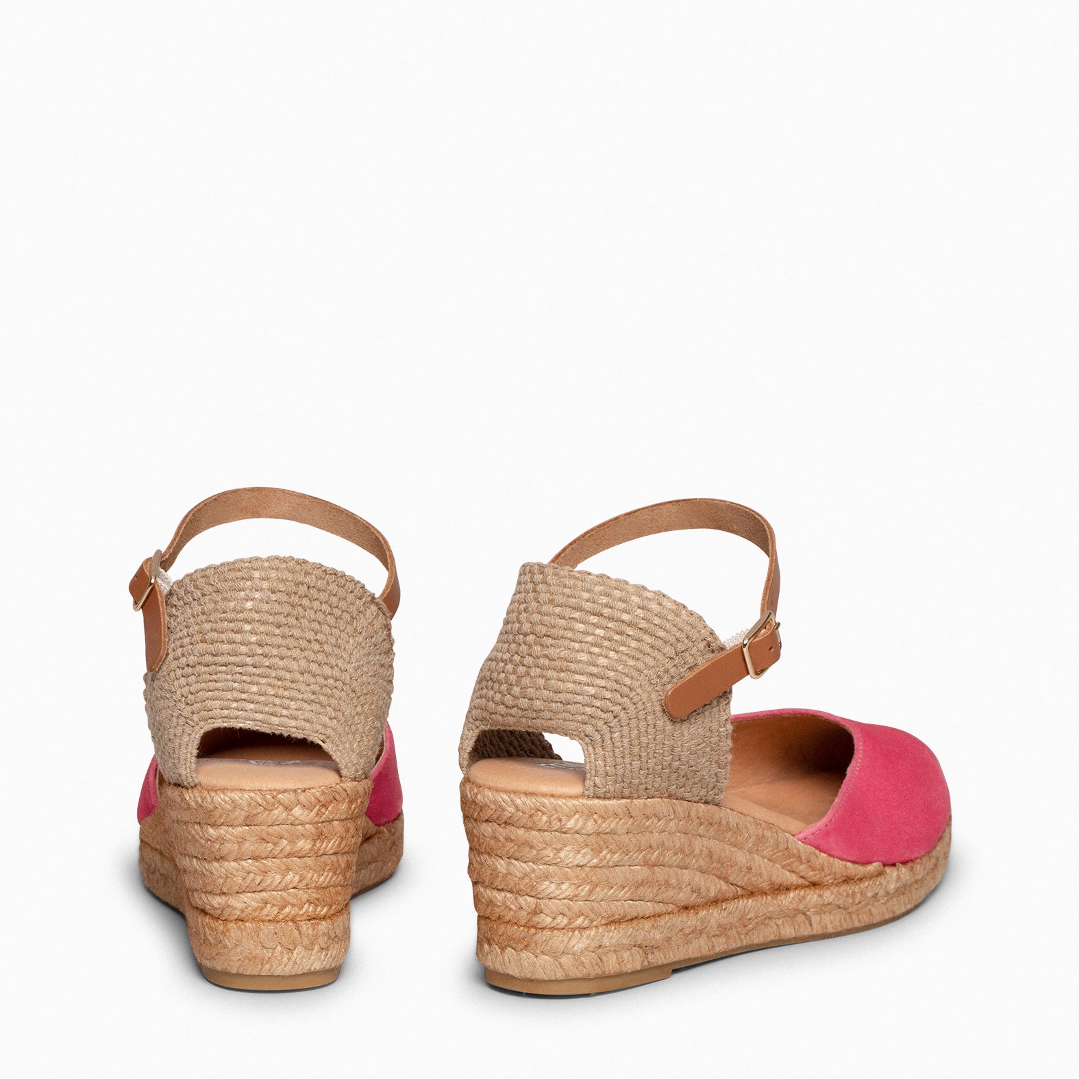 ALTEA – Espadrilles à talon compensé CORAIL