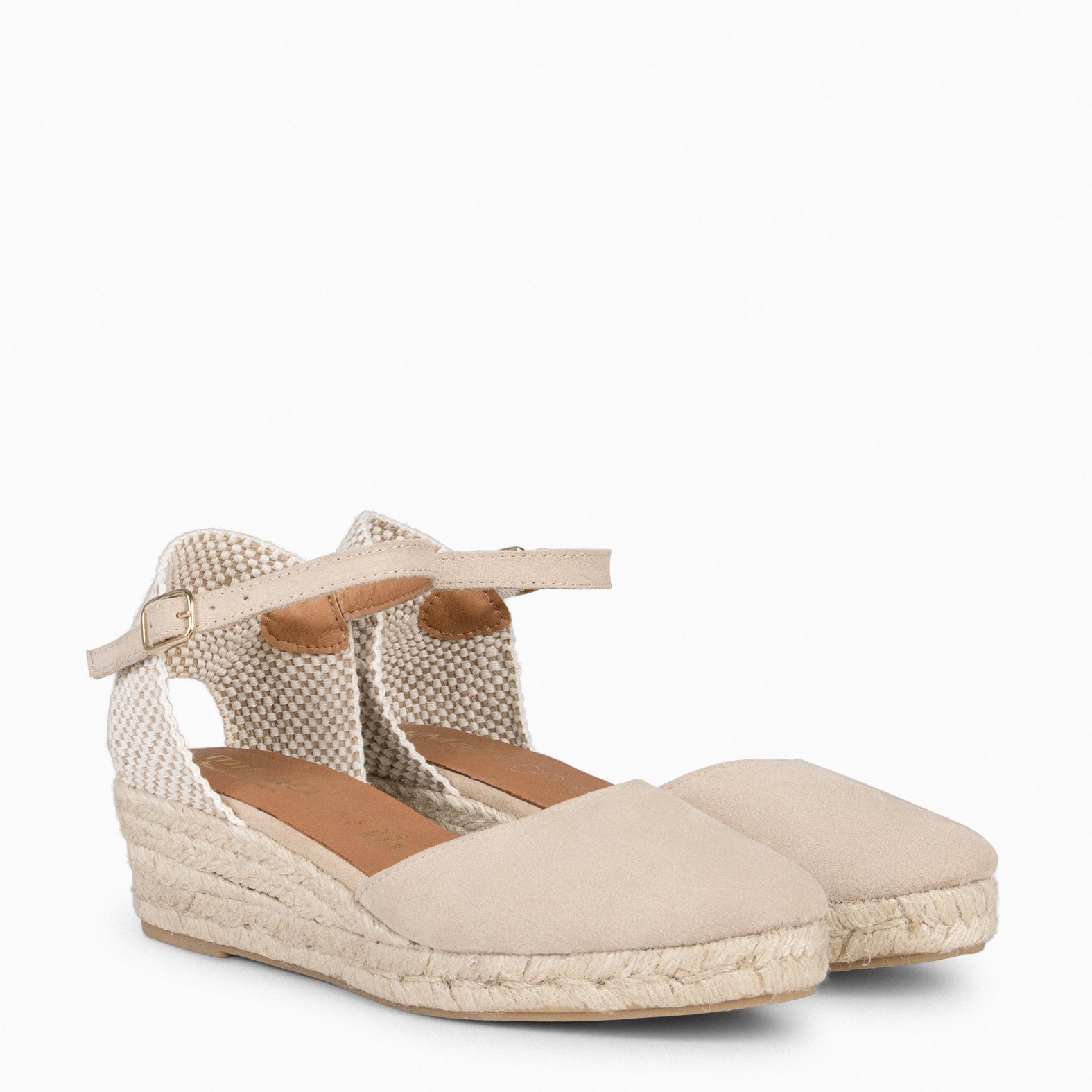 FORNELLS - Cuñas Bajas de Esparto BEIGE - miMaO ®